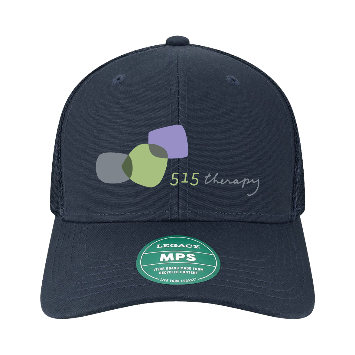 "515 THERAPY AND CONSULTING" LEGACY MPS Mid-Pro Snapback Trucker Cap