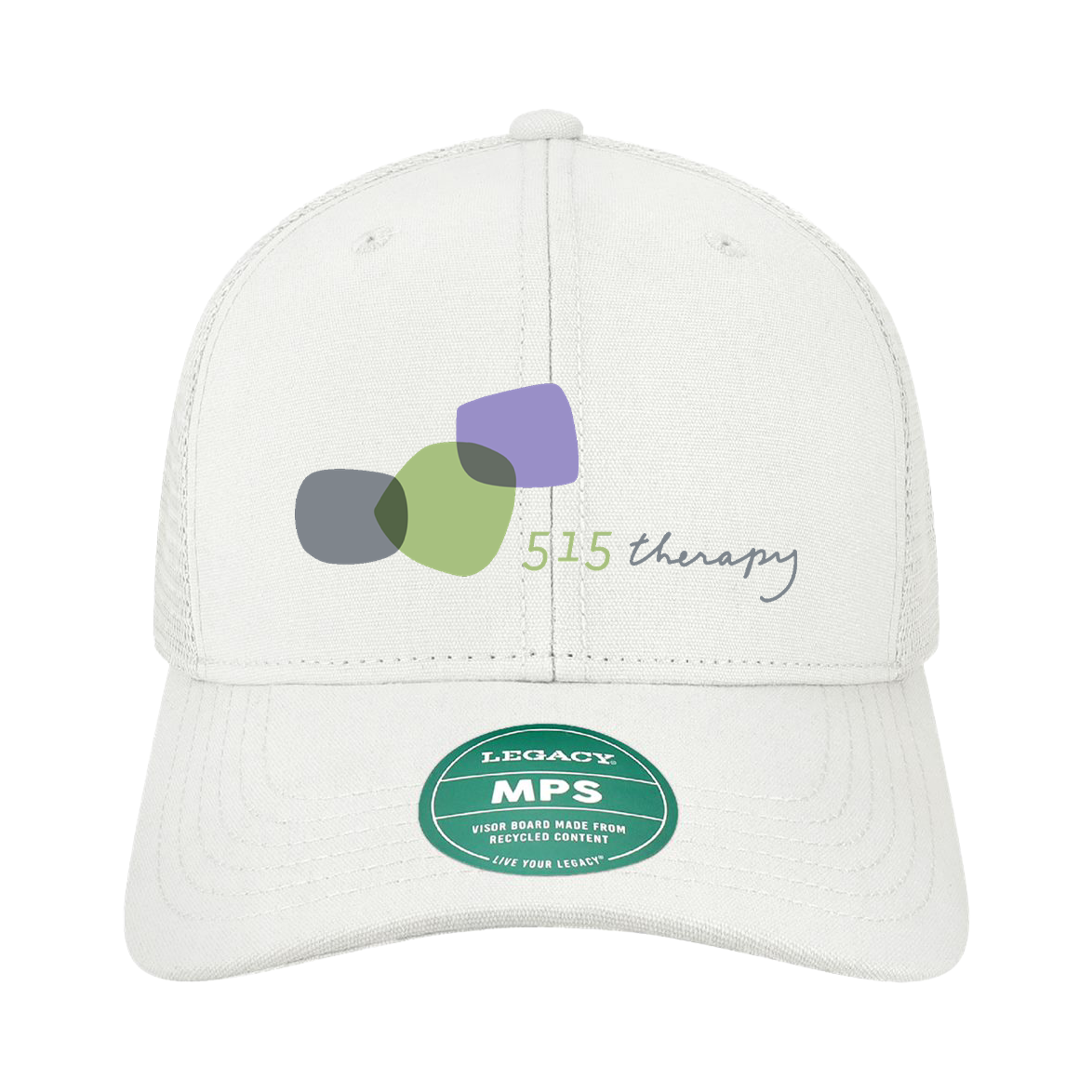 "515 THERAPY AND CONSULTING" LEGACY MPS Mid-Pro Snapback Trucker Cap