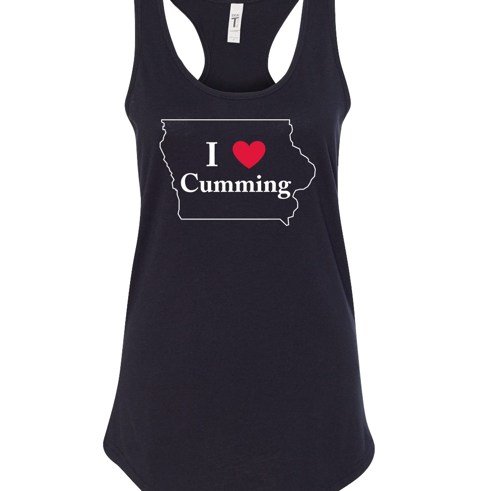 "I LUV CUMMING" Next Level Women's Ideal Racerback Tank - 1533