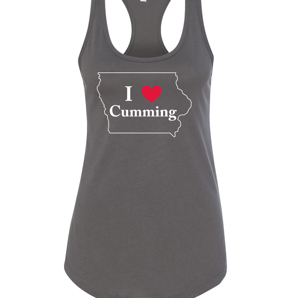 "I LUV CUMMING" Next Level Women's Ideal Racerback Tank - 1533