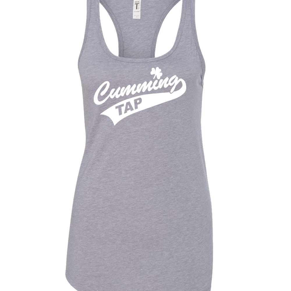 "CUMMING TAP SWOOSH" Next Level Women's Ideal Racerback Tank - 1533