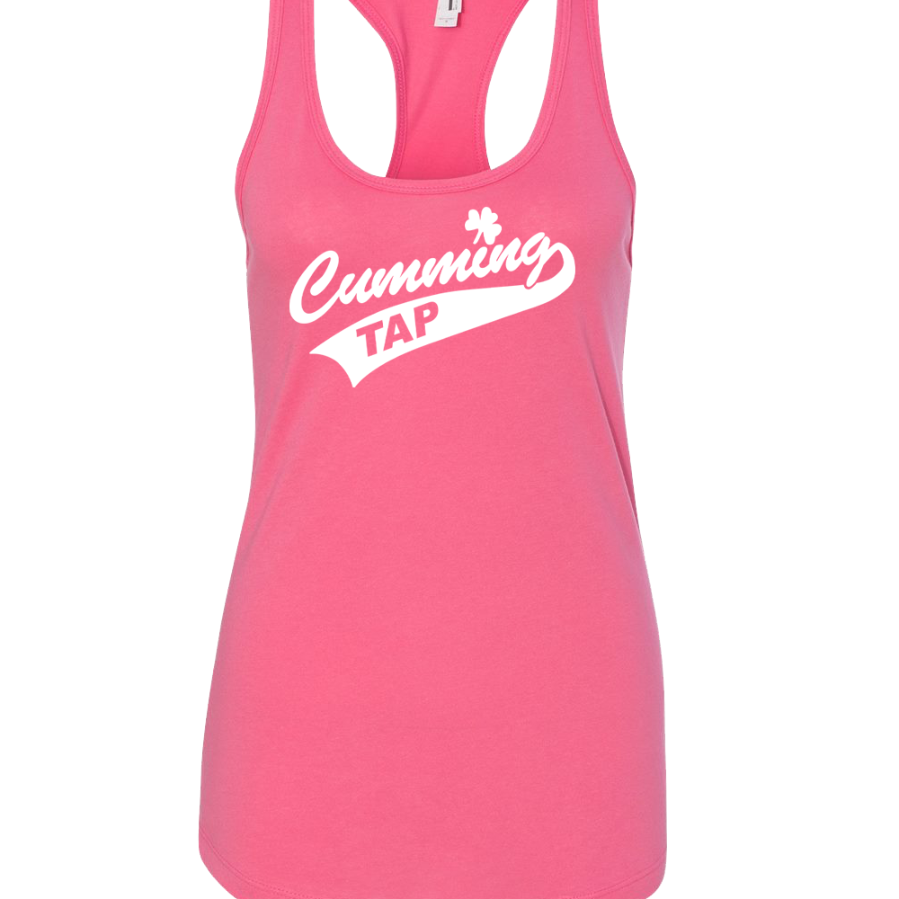 "CUMMING TAP SWOOSH" Next Level Women's Ideal Racerback Tank - 1533