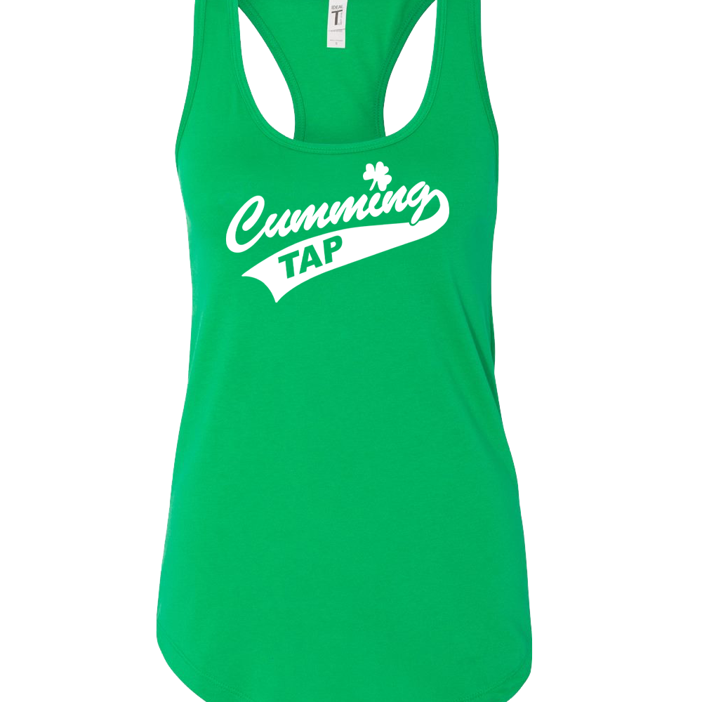 "CUMMING TAP SWOOSH" Next Level Women's Ideal Racerback Tank - 1533