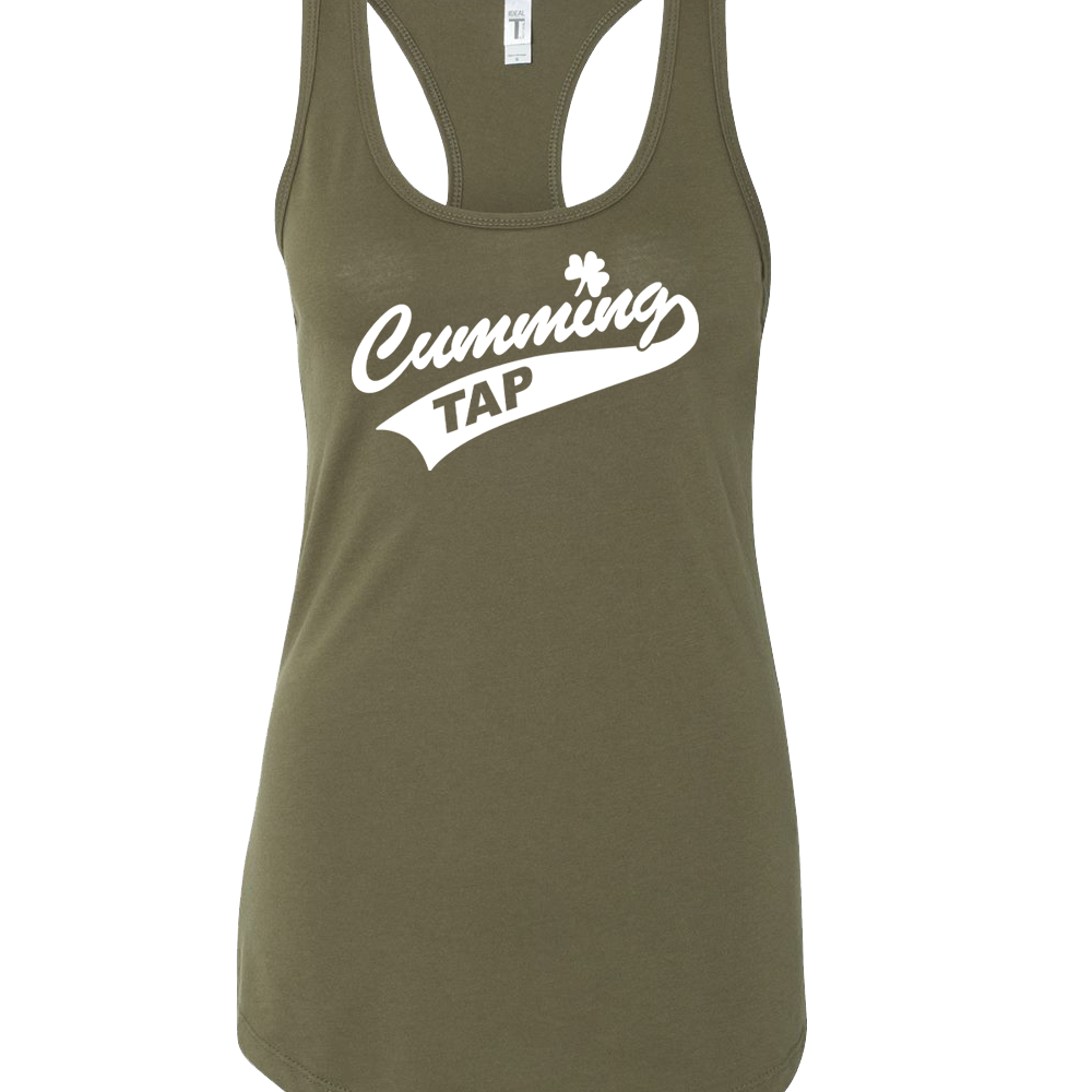 "CUMMING TAP SWOOSH" Next Level Women's Ideal Racerback Tank - 1533
