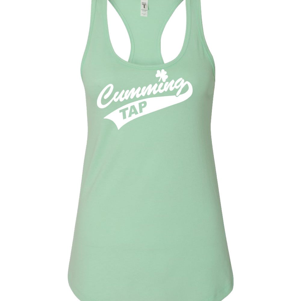 "CUMMING TAP SWOOSH" Next Level Women's Ideal Racerback Tank - 1533