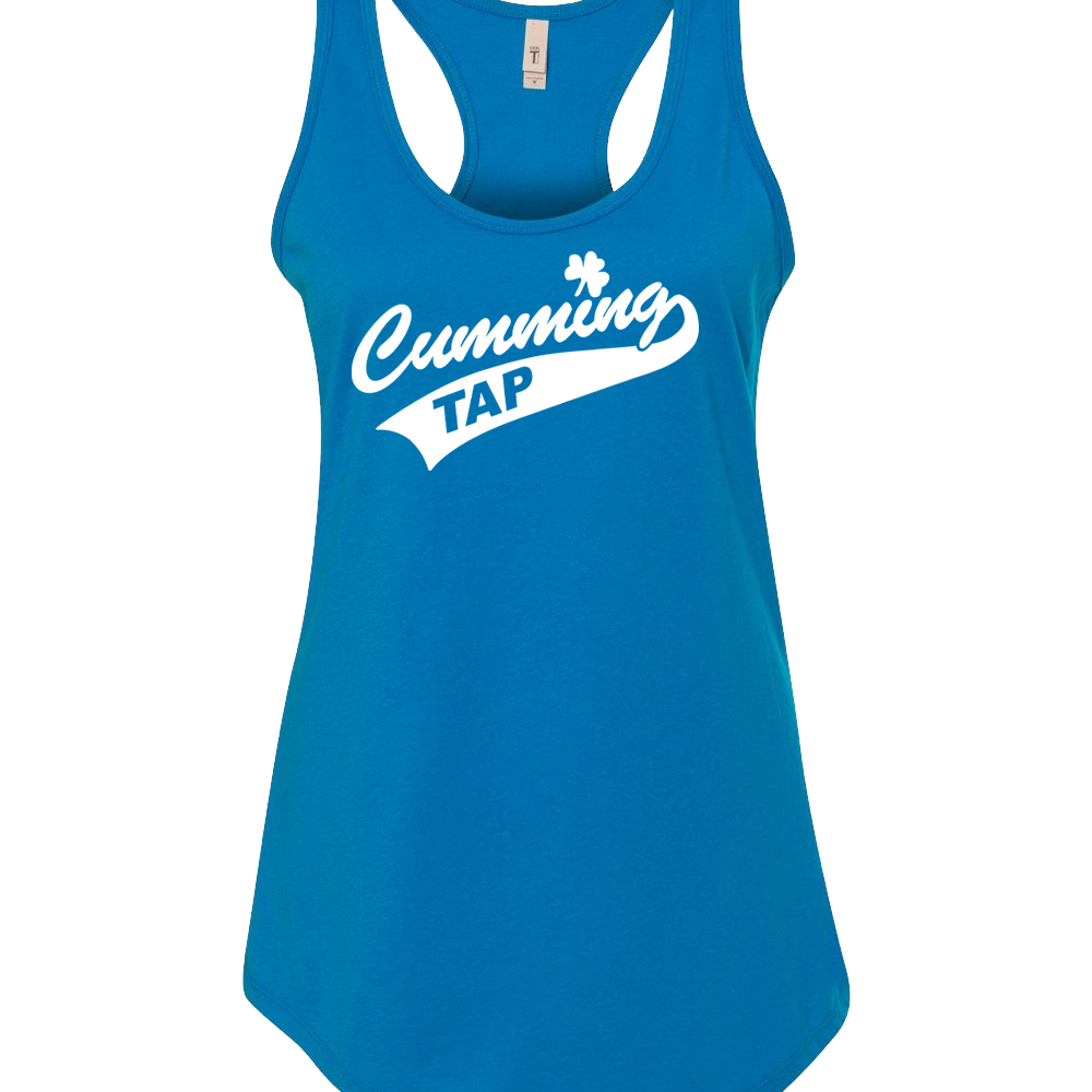 "CUMMING TAP SWOOSH" Next Level Women's Ideal Racerback Tank - 1533