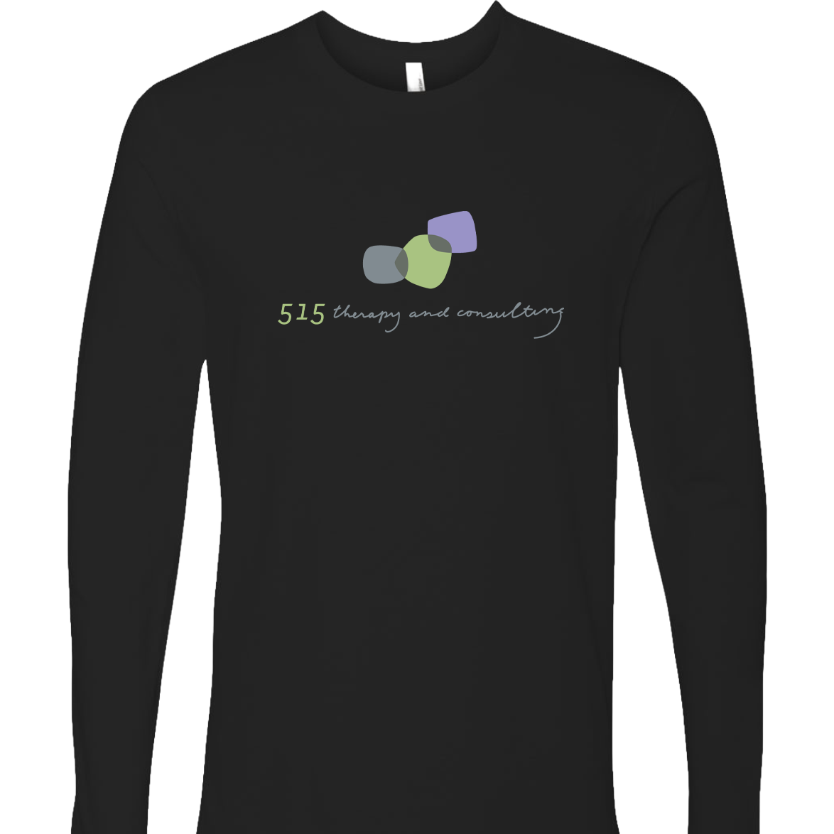 "515 THERAPY AND CONSULTING" Next Level Unisex Cotton Long Sleeve T-Shirt - 3601
