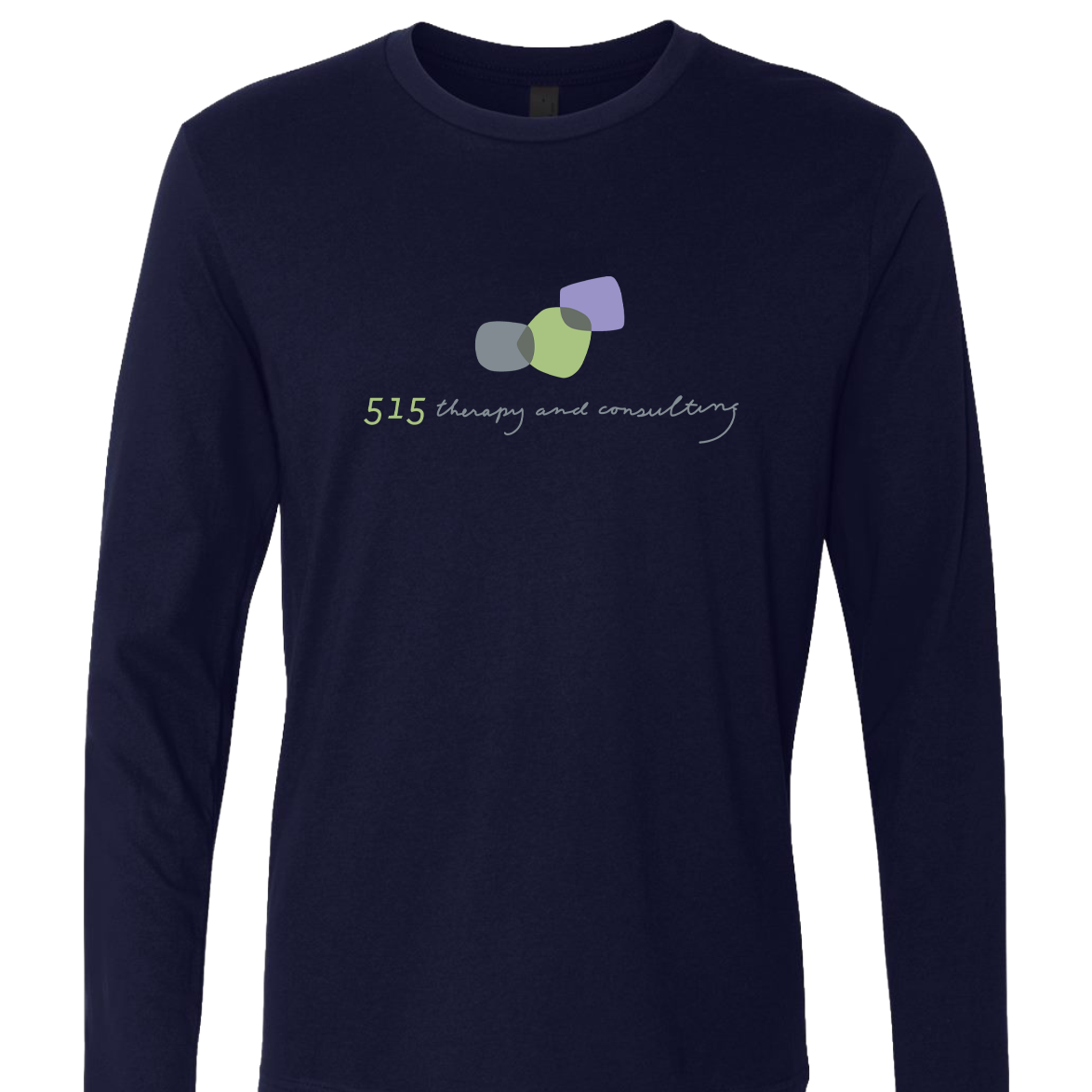 "515 THERAPY AND CONSULTING" Next Level Unisex Cotton Long Sleeve T-Shirt - 3601