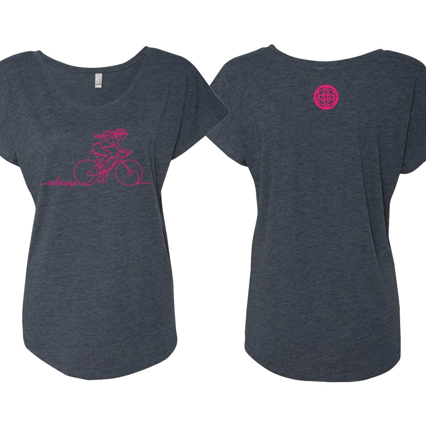 VELOROSA "SCRIBBLE DESIGN" Next Level Women’s Triblend Dolman T-Shirt - 6760