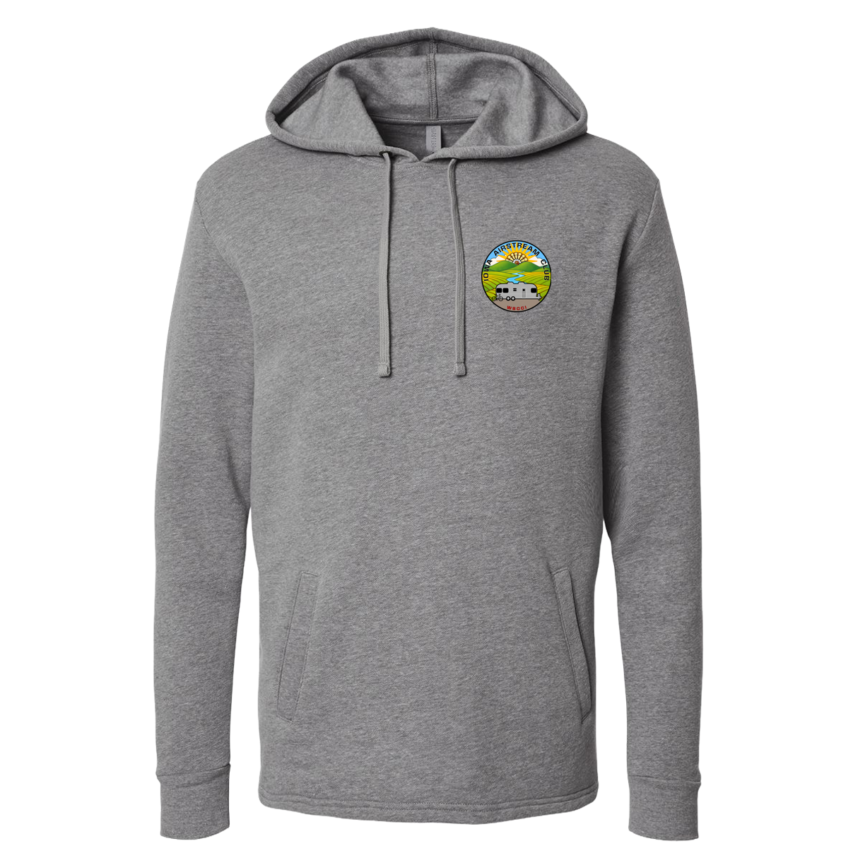 "IOWA AIRSTREAM CLUB" Next Level Unisex Malibu Welt Pocket Hoodie Sweatshirt - 9300