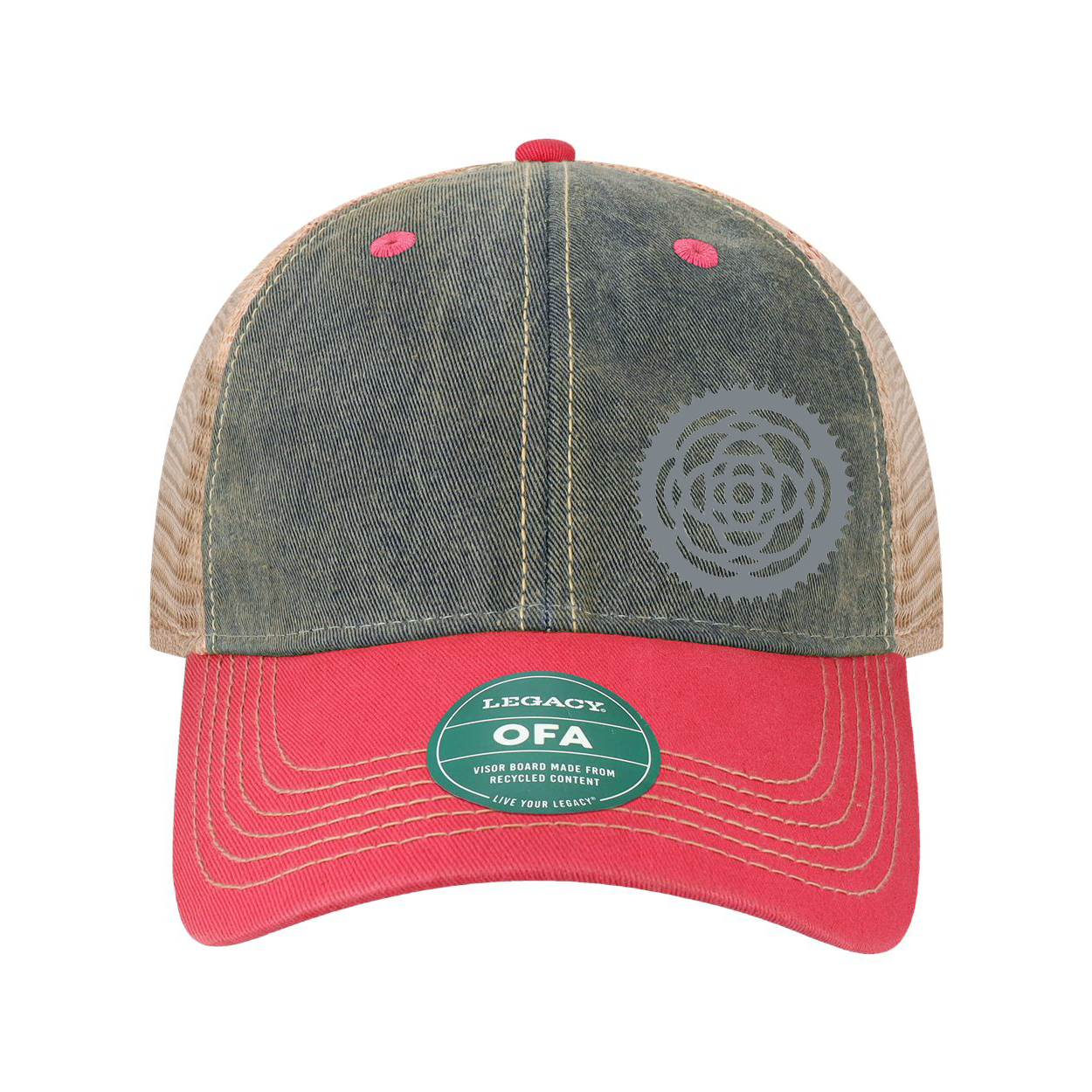 VeloRosa "REFLECTIVE" Cap Front / Legacy - Old Favorite Trucker Cap