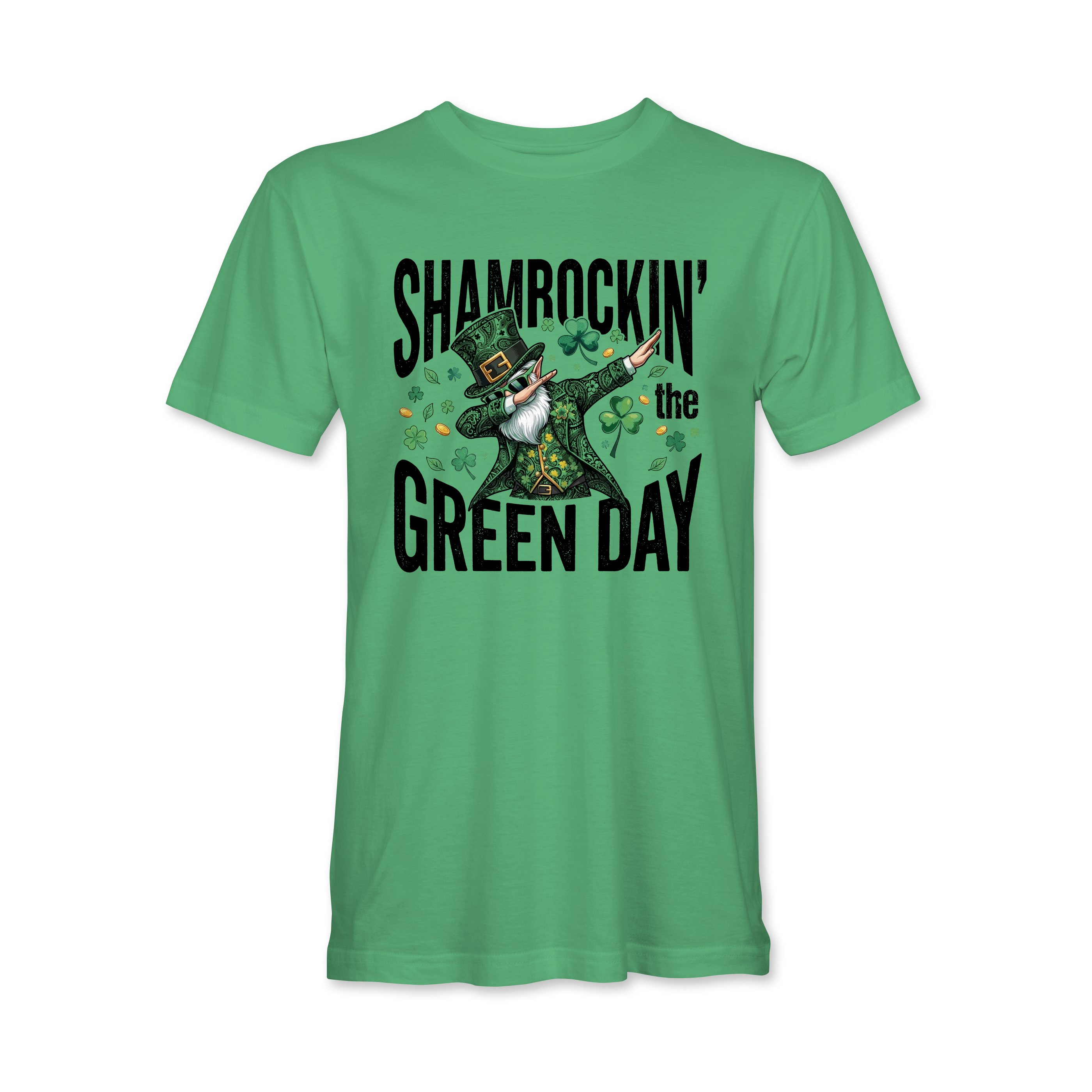 "SHAMROCKIN' THE GREEN DAY" Bella + Canvas CVC Unisex Jersey Tee - 3001CVC
