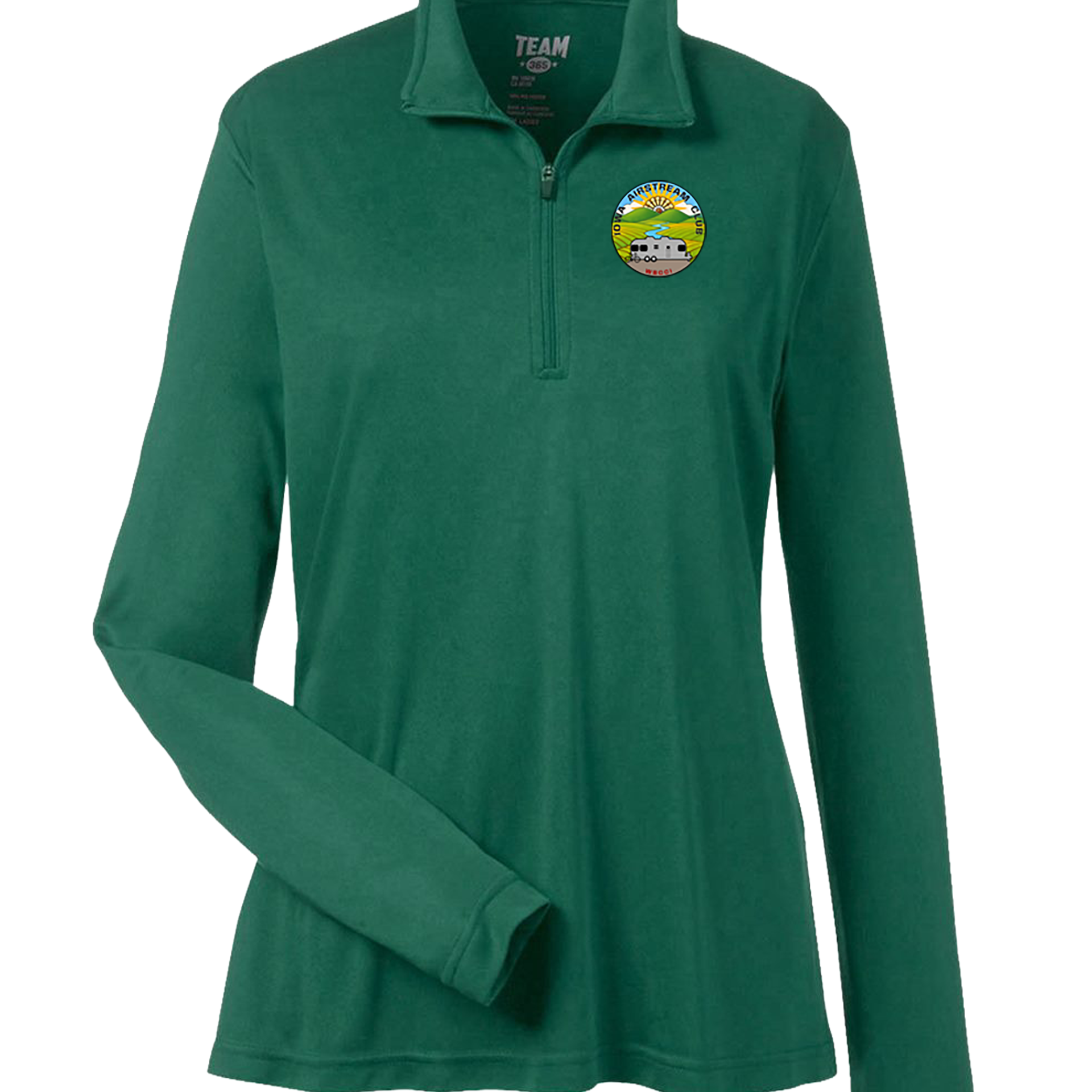 "IOWA AIRSTREAM CLUB" Team365 Women's Zone Performance Quarter-Zip Pullover - TT31W