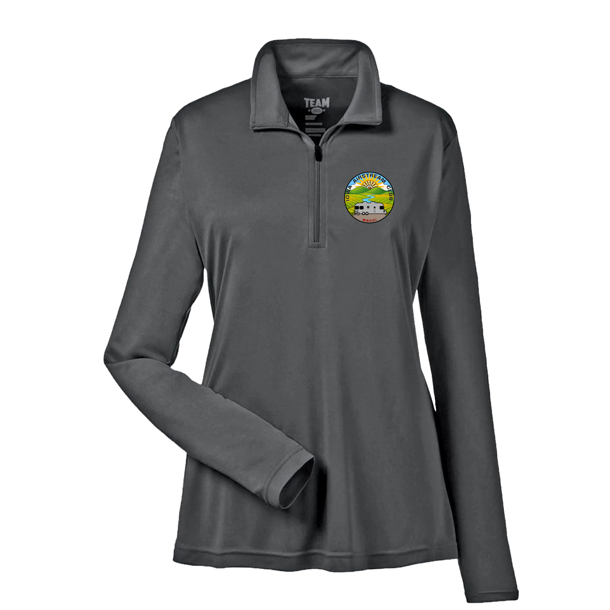 "IOWA AIRSTREAM CLUB" Team365 Women's Zone Performance Quarter-Zip Pullover - TT31W