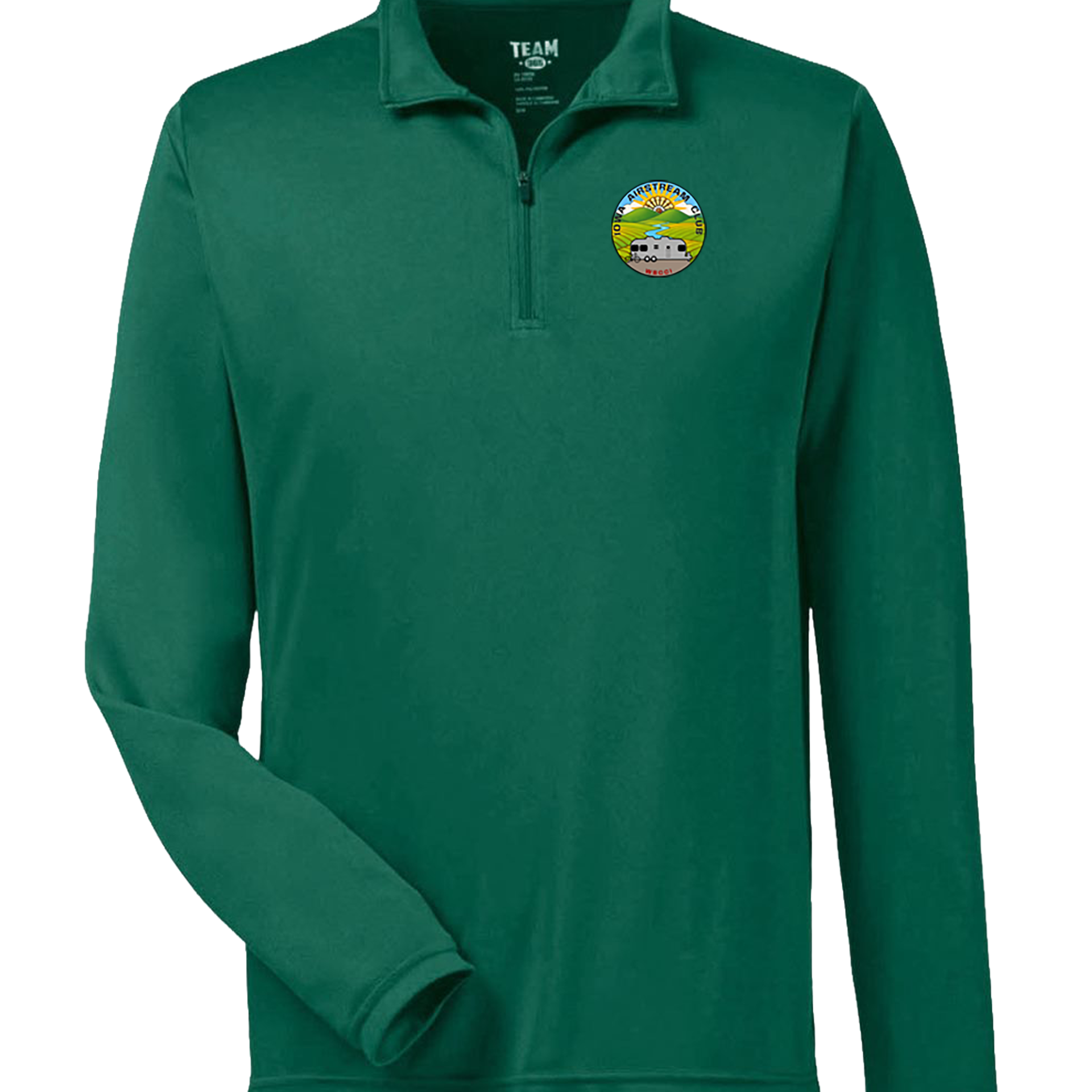 "IOWA AIRSTREAM CLUB" Team365 Men's Zone Performance Quarter-Zip Pullover - TT31