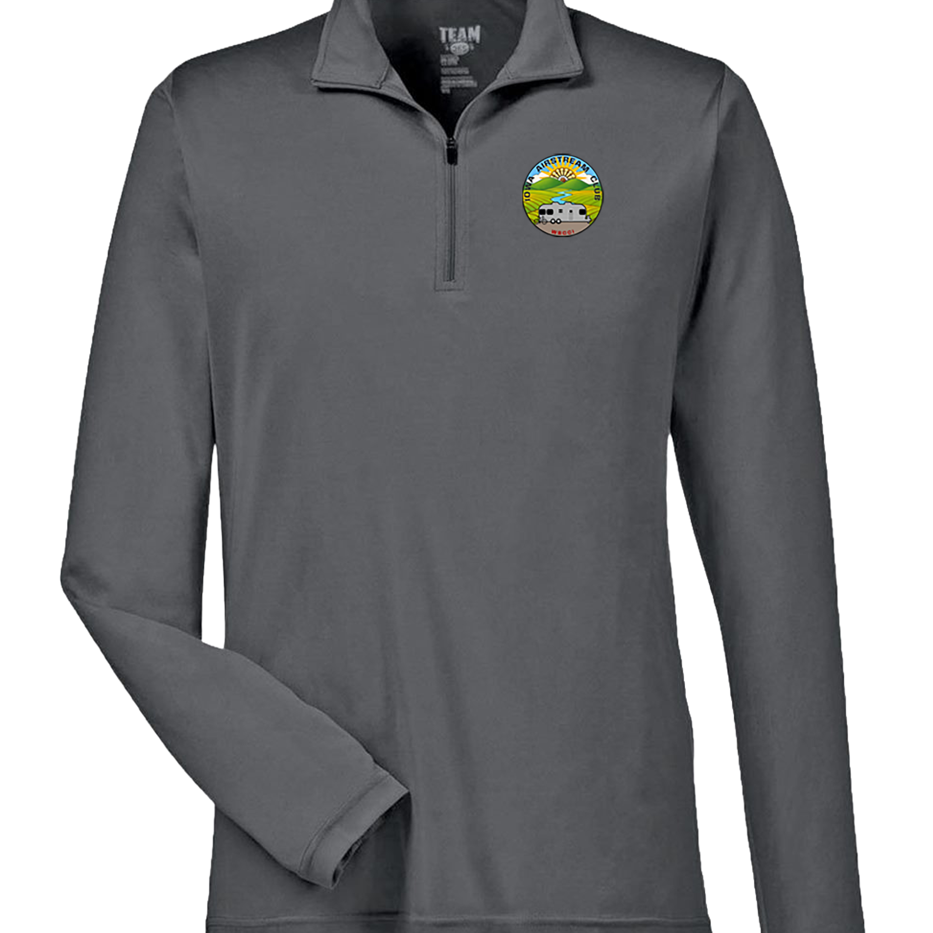 "IOWA AIRSTREAM CLUB" Team365 Men's Zone Performance Quarter-Zip Pullover - TT31