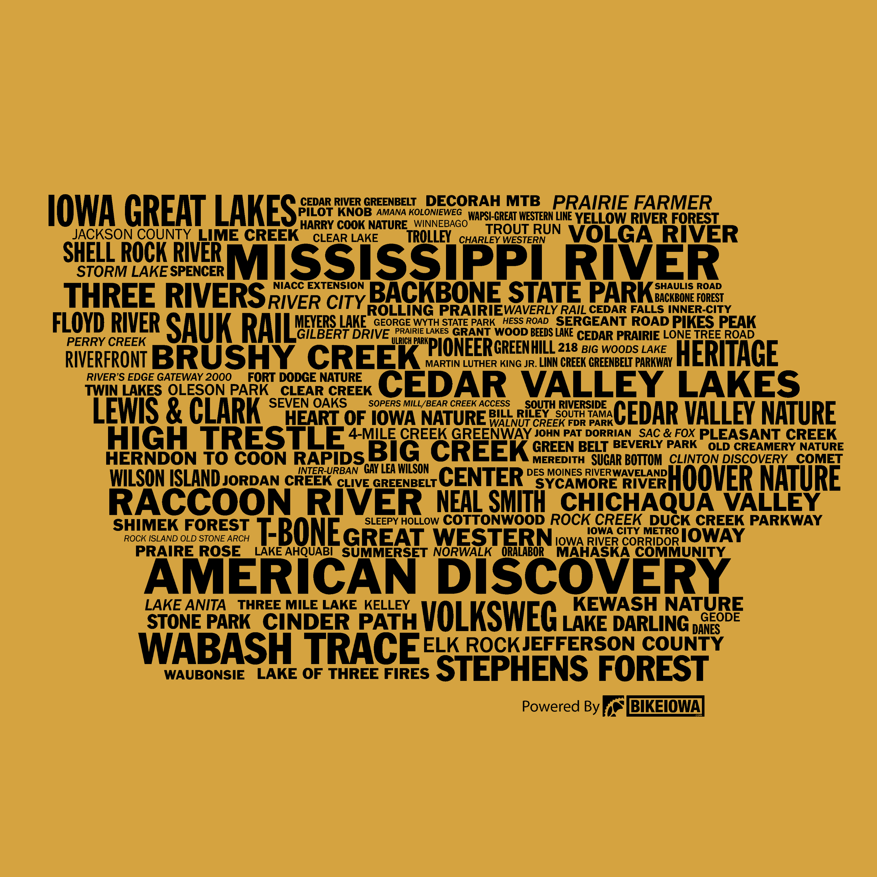 BIKEIOWA "IOWA TRAILS" COLLECTION