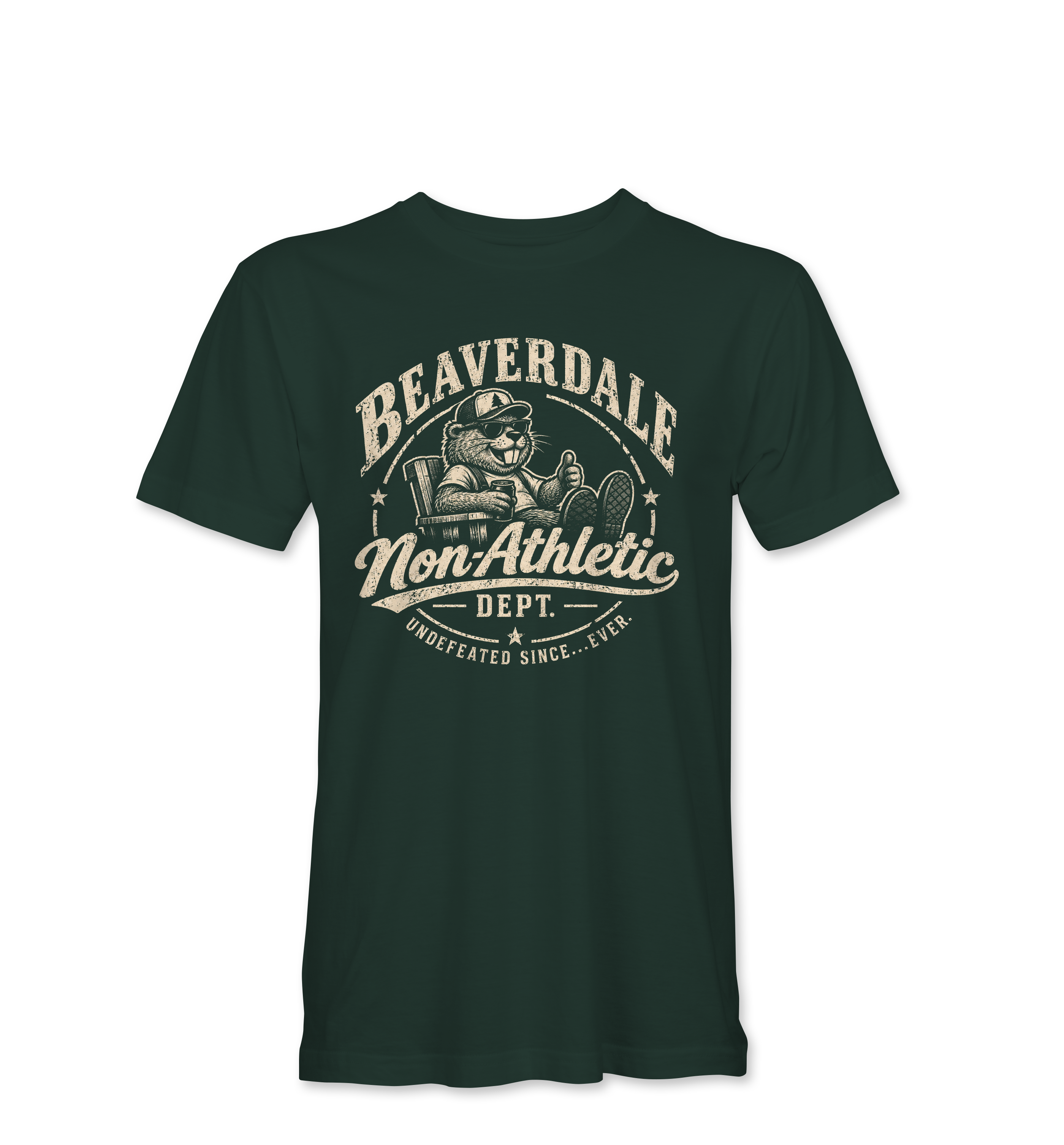 "BEAVERDALE NON-ATHLETIC DEPT." Unisex Heather Softstyle T-Shirt