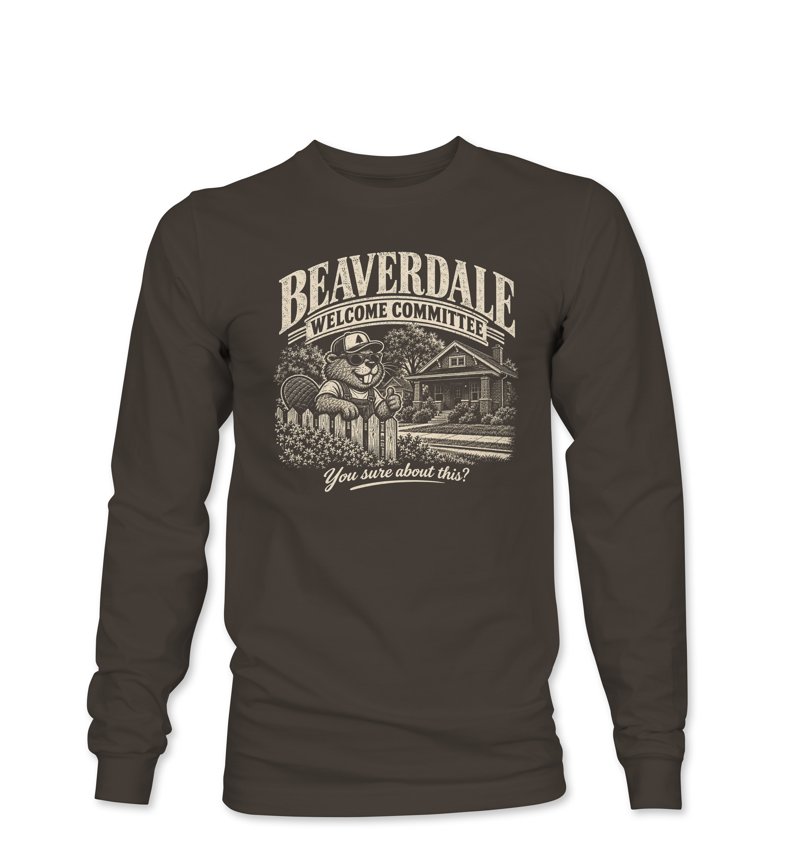 "BEAVERDALE WELCOME COMMITTEE" Unisex Softstyle® Long Sleeve T-Shirt