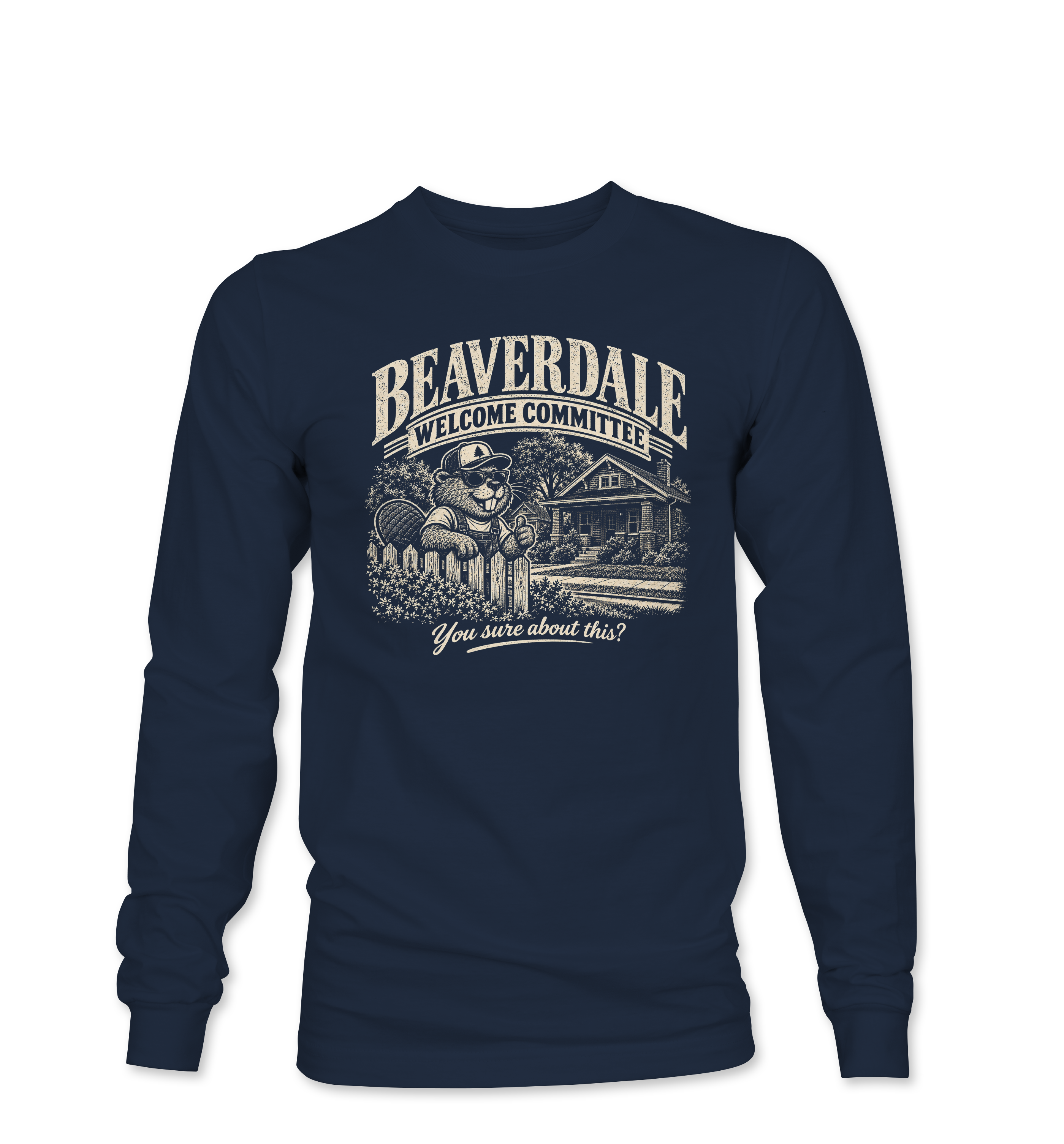 "BEAVERDALE WELCOME COMMITTEE" Unisex Softstyle® Long Sleeve T-Shirt