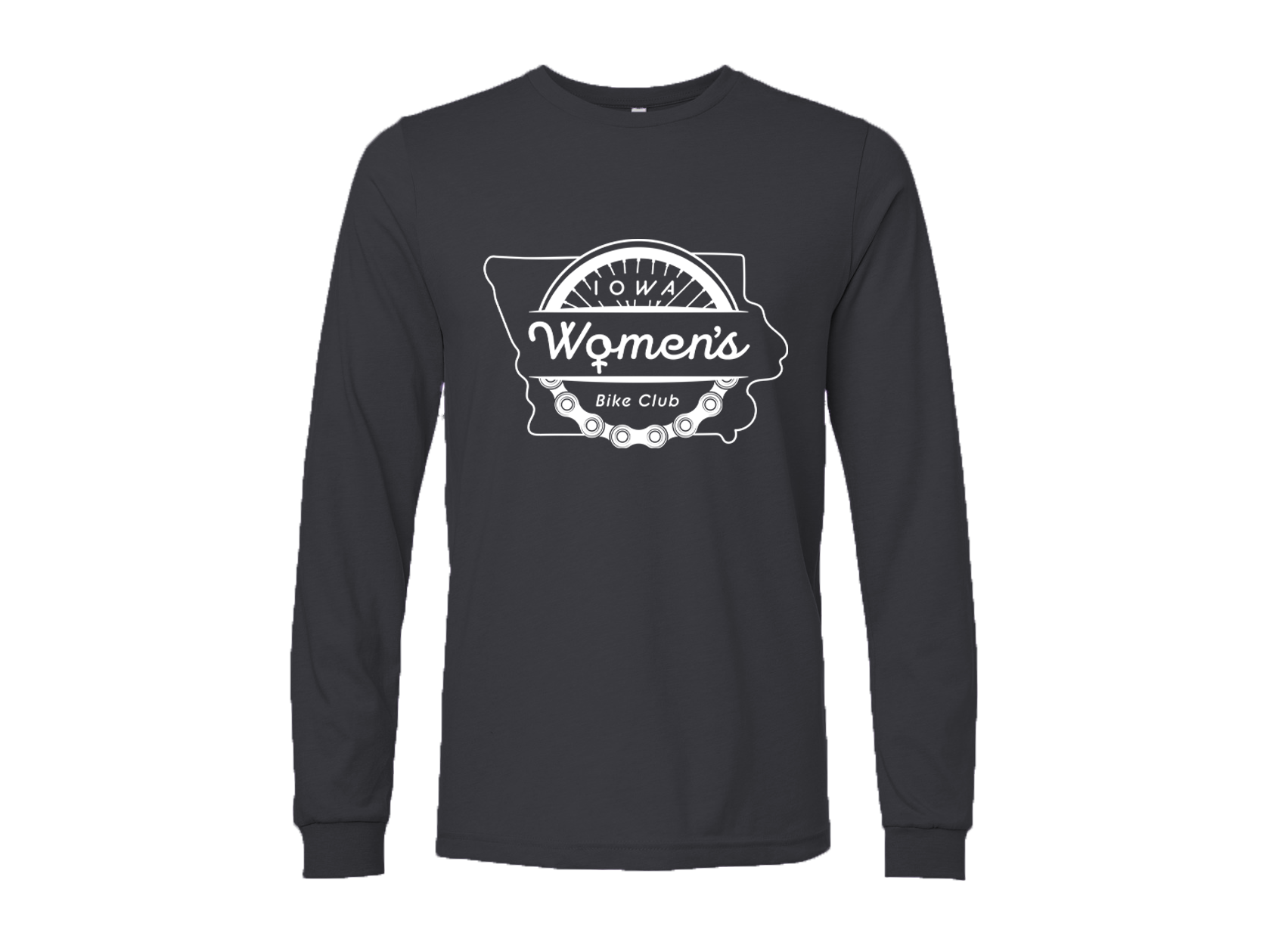 "IOWA WOMEN'S BIKE CLUB" 3501cvc Bella + Canvas Unisex CVC Jersey Long-Sleeve T-Shirt