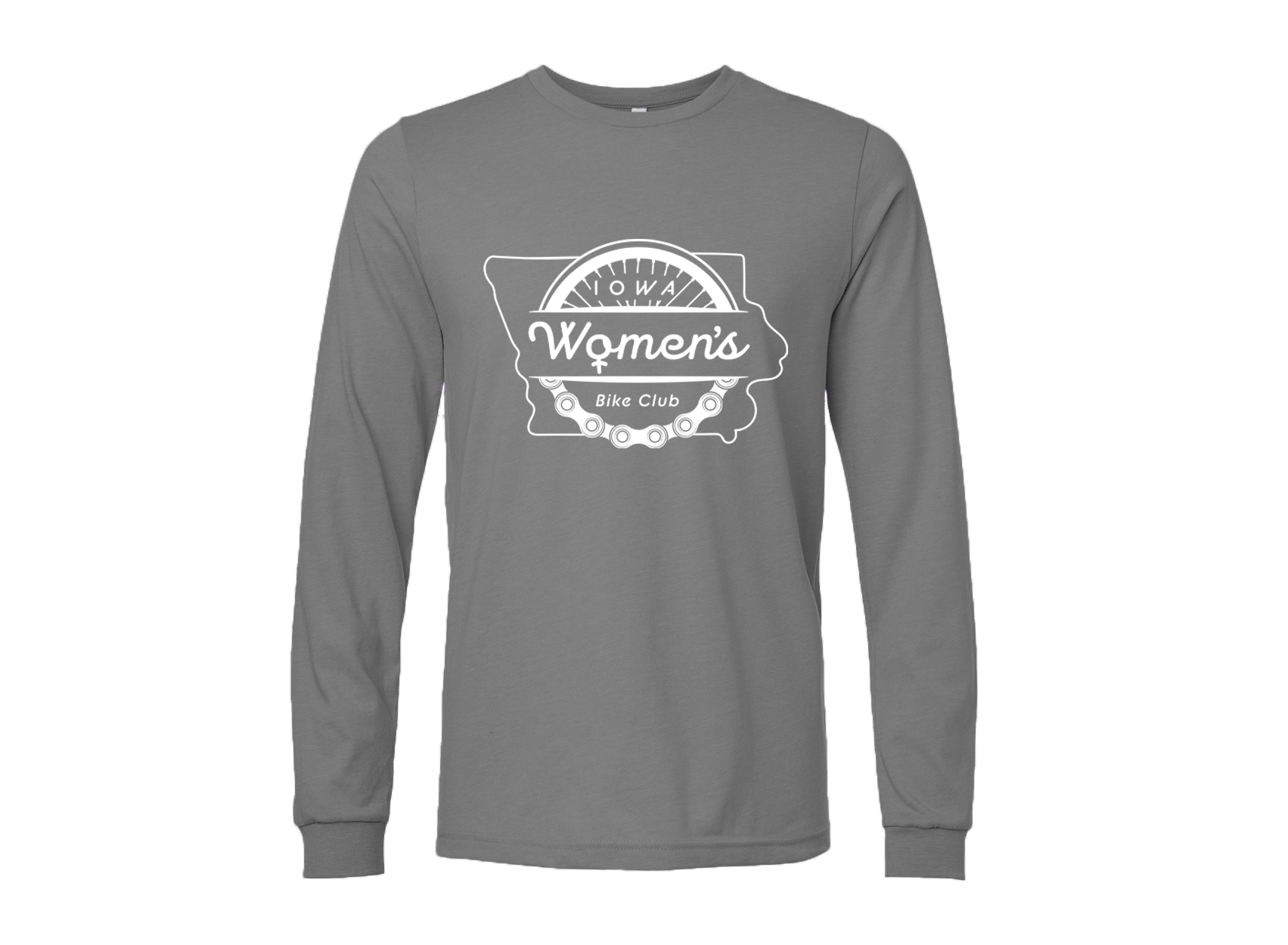 "IOWA WOMEN'S BIKE CLUB" 3501cvc Bella + Canvas Unisex CVC Jersey Long-Sleeve T-Shirt