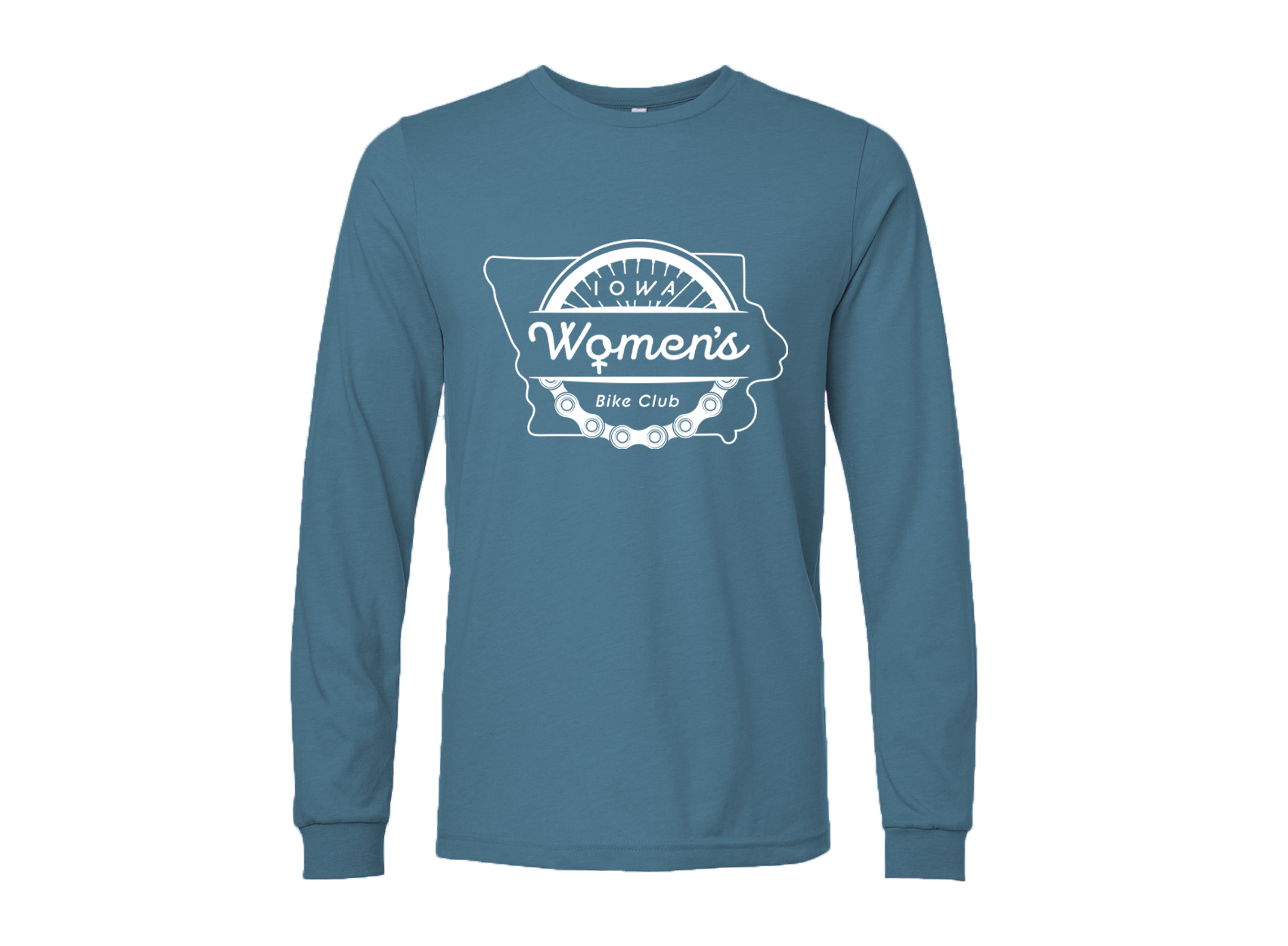 "IOWA WOMEN'S BIKE CLUB" 3501cvc Bella + Canvas Unisex CVC Jersey Long-Sleeve T-Shirt