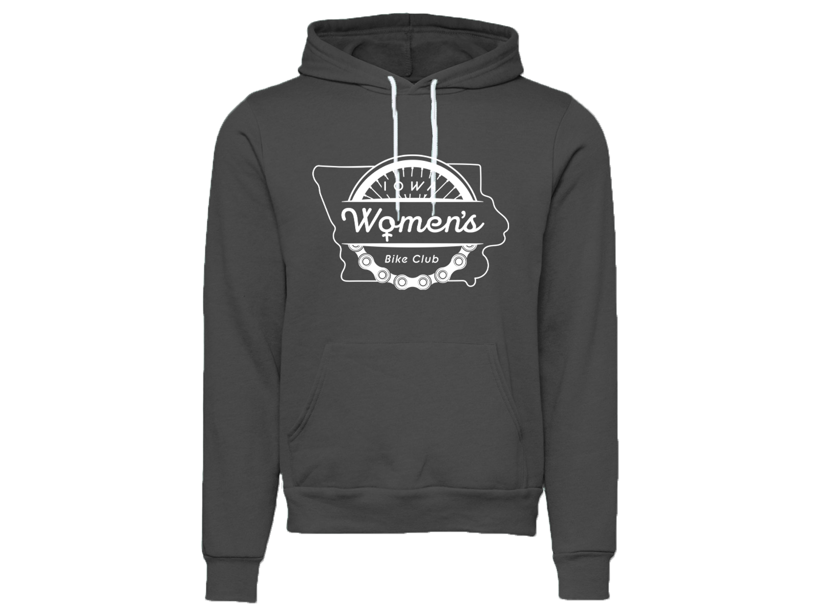 "IOWA WOMEN'S BIKE CLUB" 3719 Bella + Canvas Unisex Sponge Fleece Pullover Hoodie