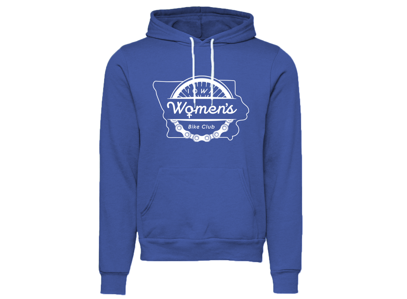 "IOWA WOMEN'S BIKE CLUB" 3719 Bella + Canvas Unisex Sponge Fleece Pullover Hoodie