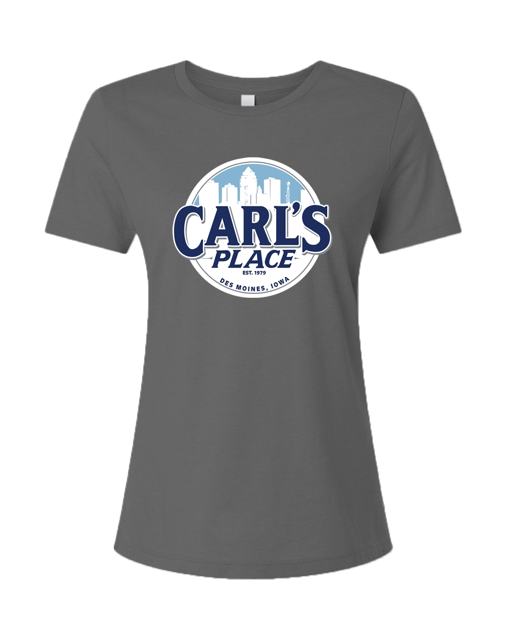 "CARL'" Bella + Canvas Ladies' Relaxed Heather CVC Short-Sleeve T-Shirt