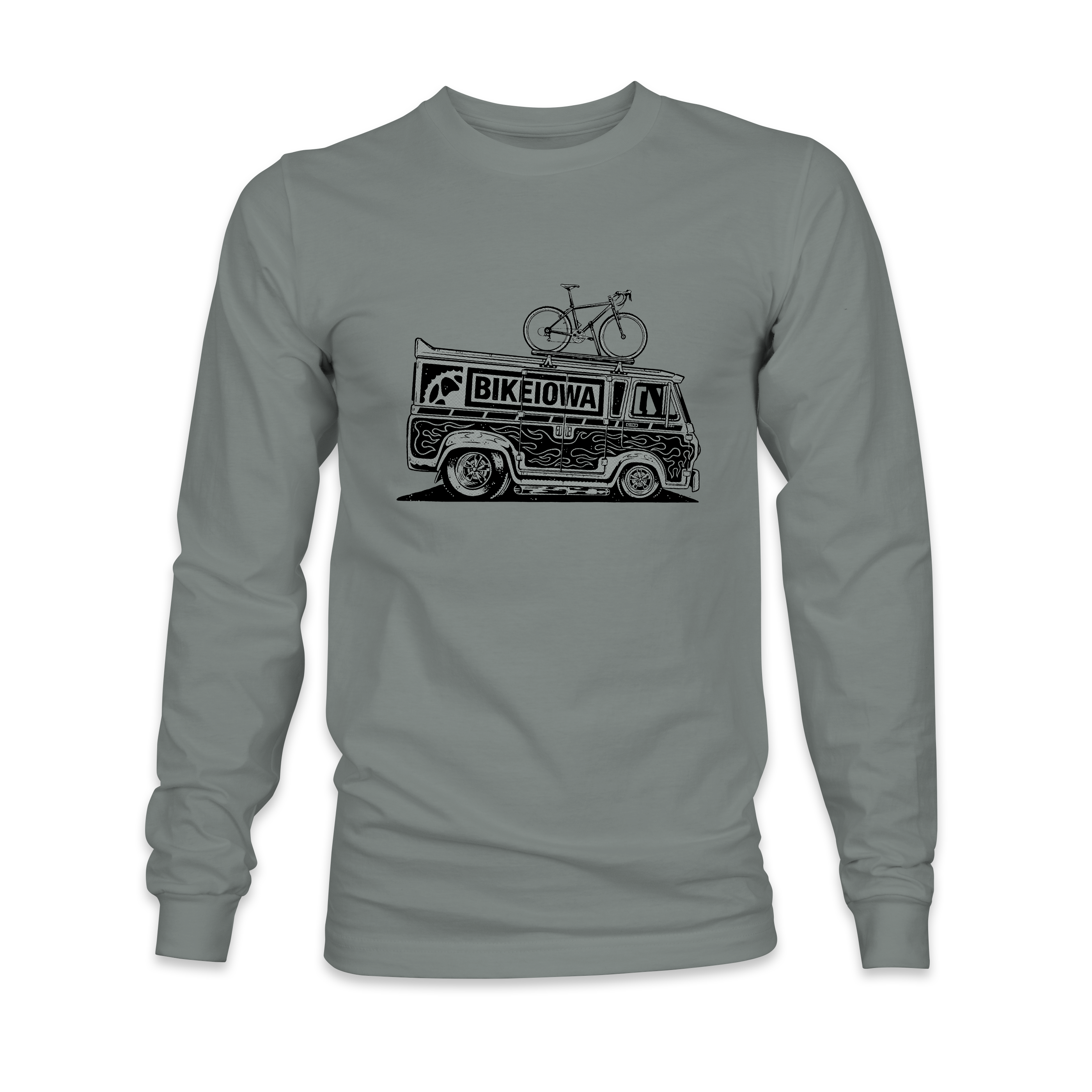 BIKEIOWA "RAD VAN" UNISEX LONGSLEEVE T-SHIRT