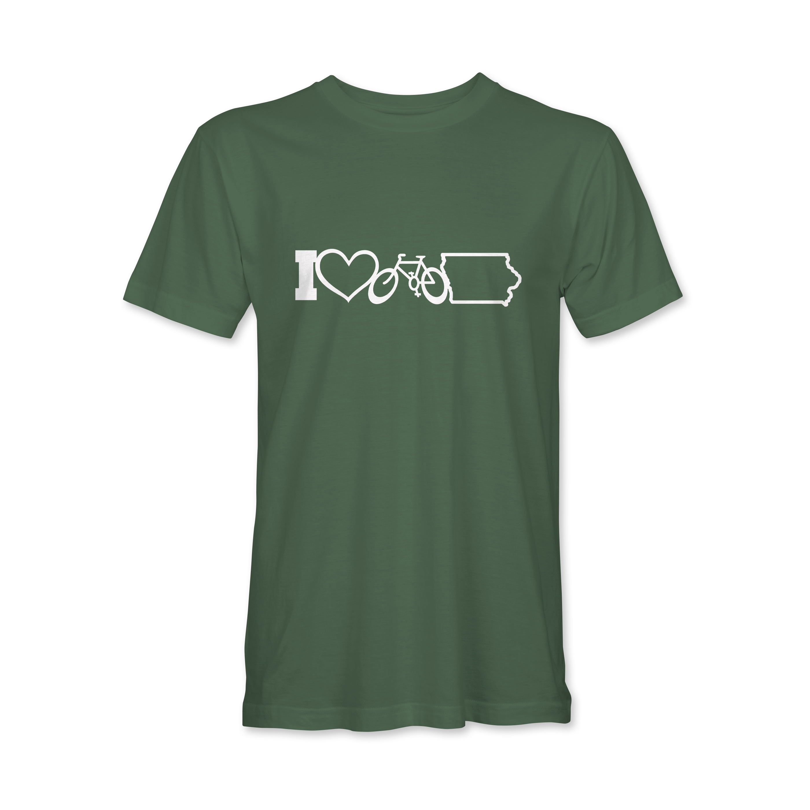 BIKEIOWA "I ❤️ BIKE IOWA" T-SHIRT