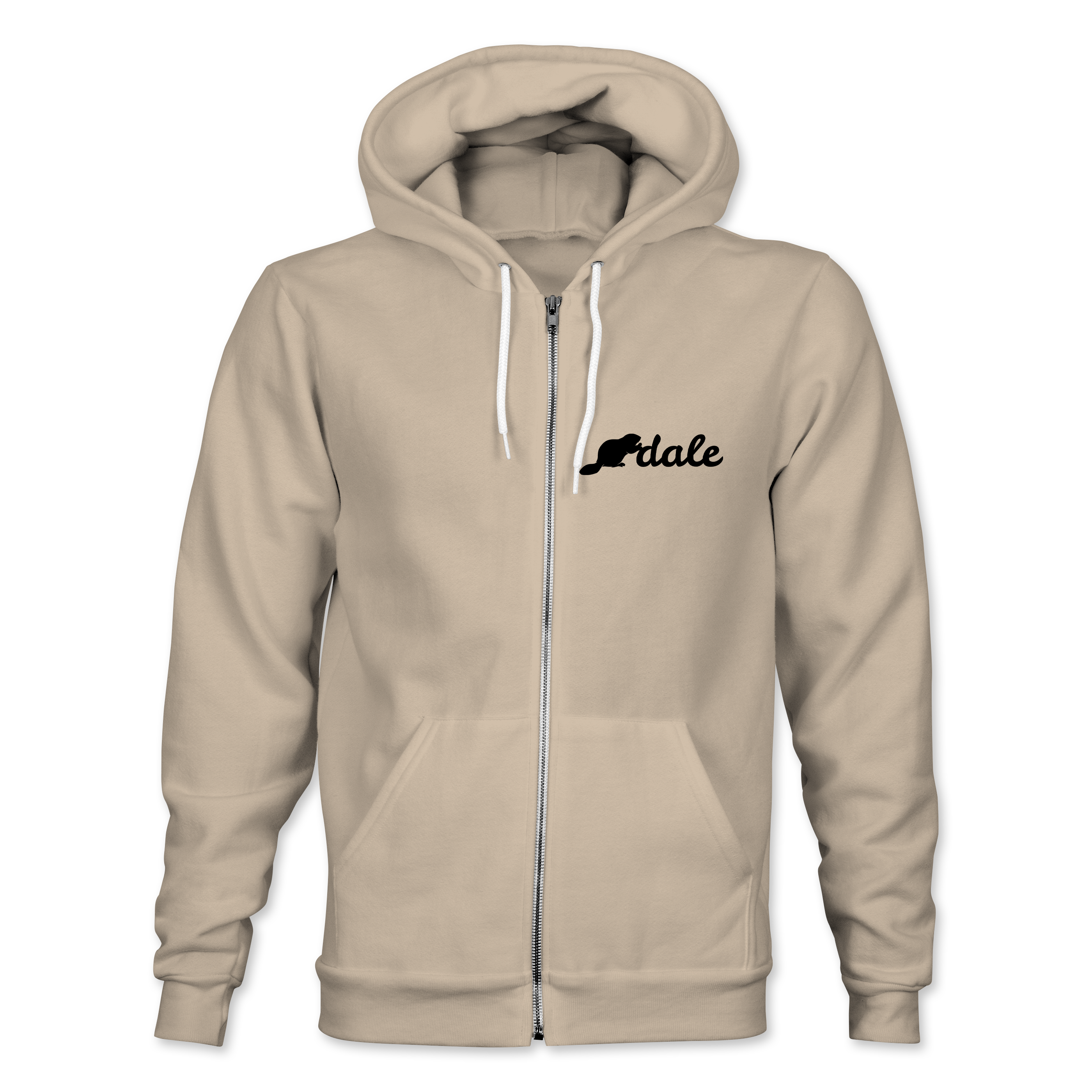 "BNA DALE" Bella + Canvas Unisex Sponge Fleece Full-Zip Hooded Sweatshirt - 3739