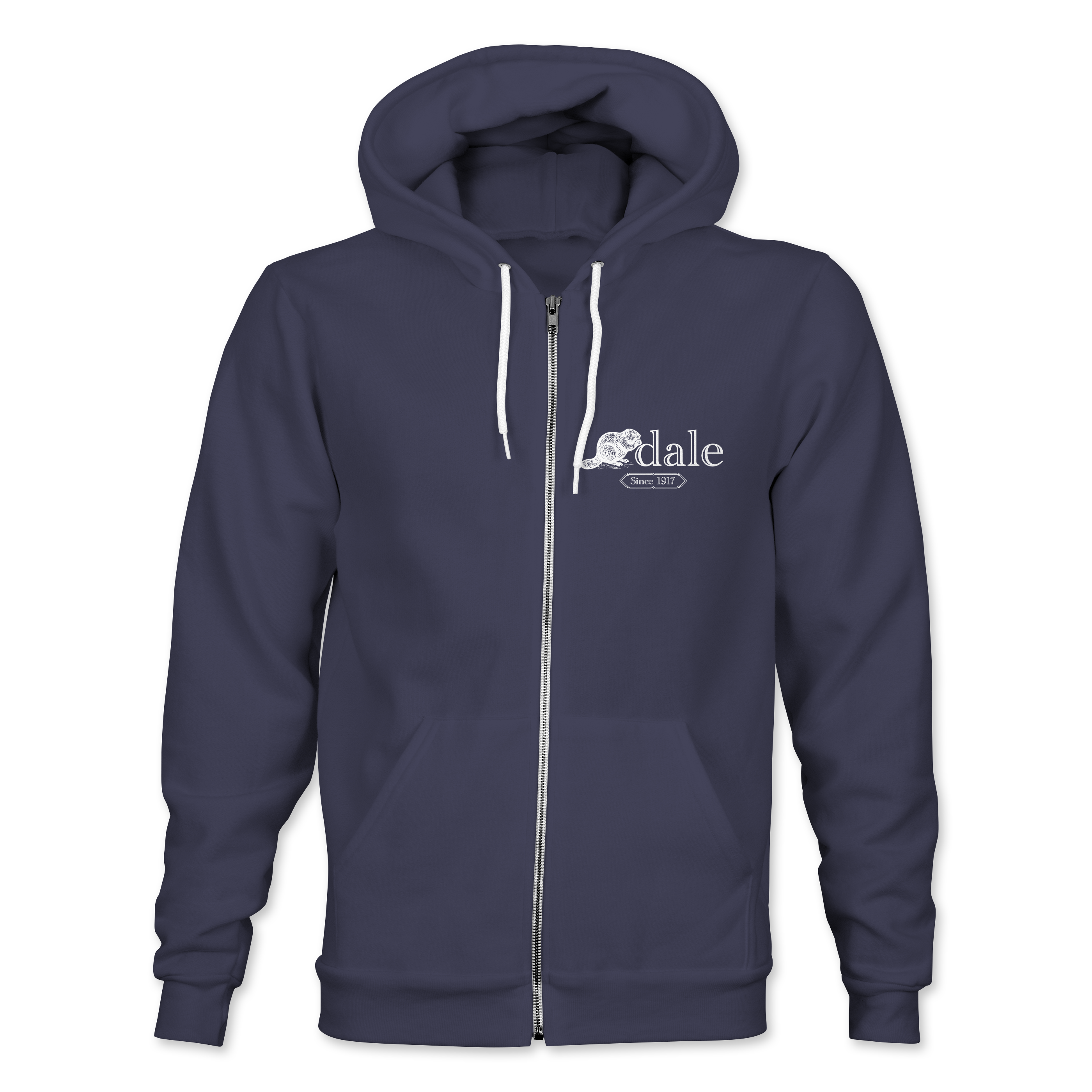 "BNA DALE SINCE 1917" Bella + Canvas Unisex Sponge Fleece Full-Zip Hooded Sweatshirt - 3739