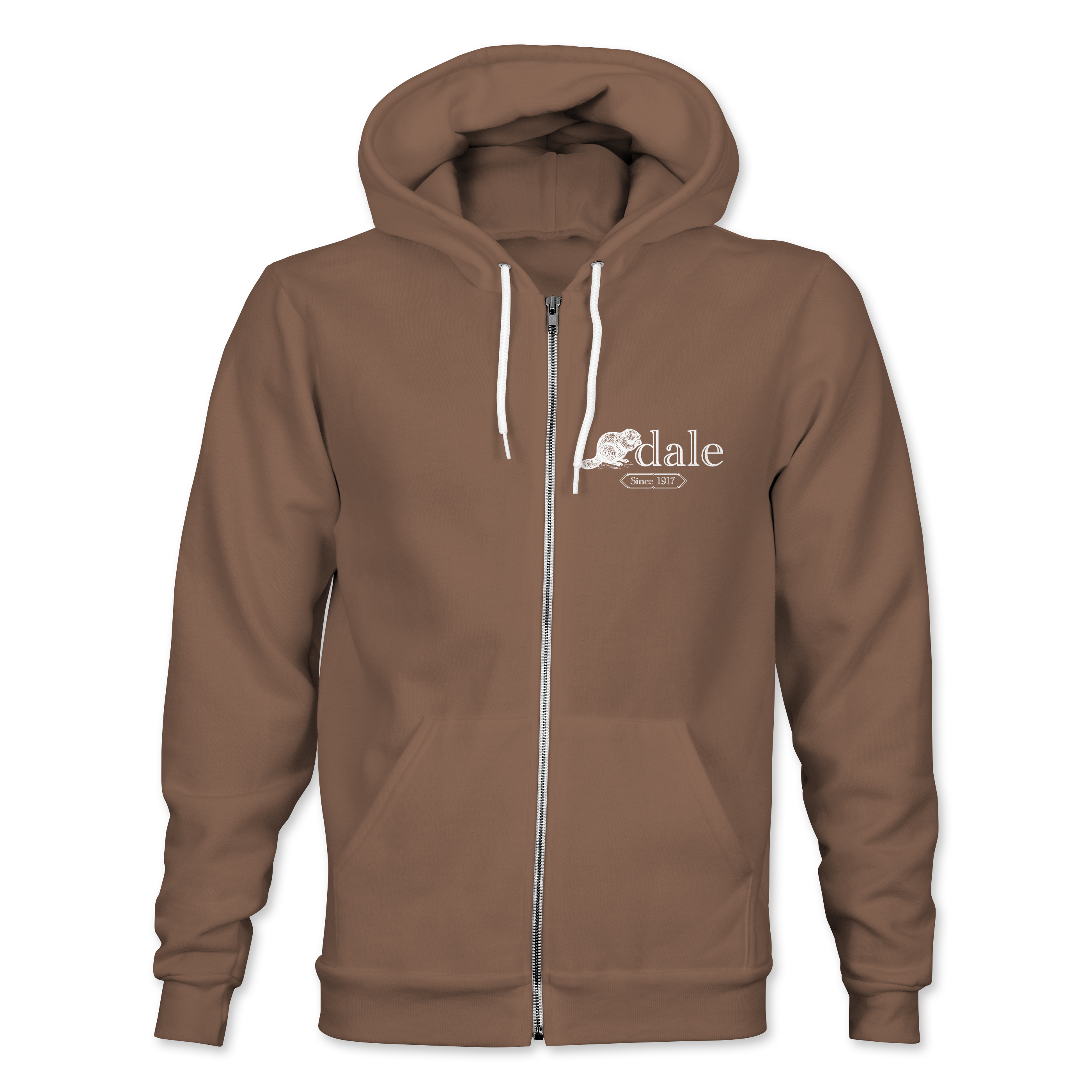 "BNA DALE SINCE 1917" Bella + Canvas Unisex Sponge Fleece Full-Zip Hooded Sweatshirt - 3739