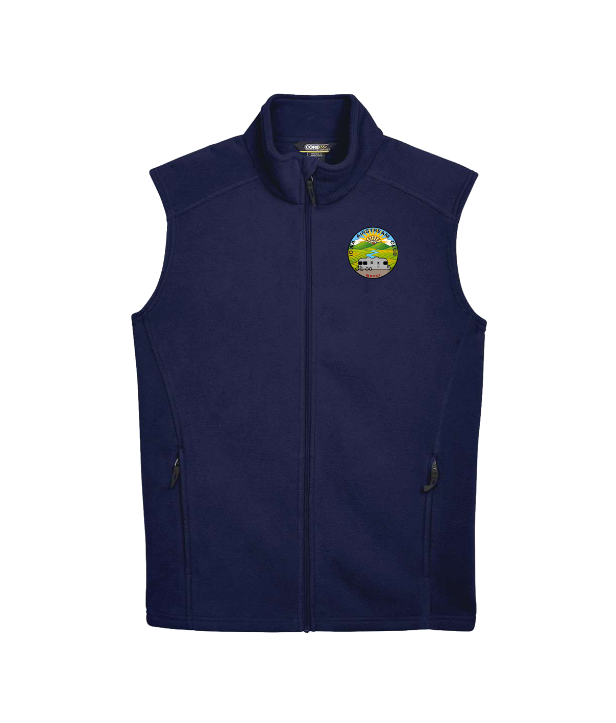 "IOWA AIRSTREAM CLUB" Core365 Men's Journey Fleece Vest - 88191