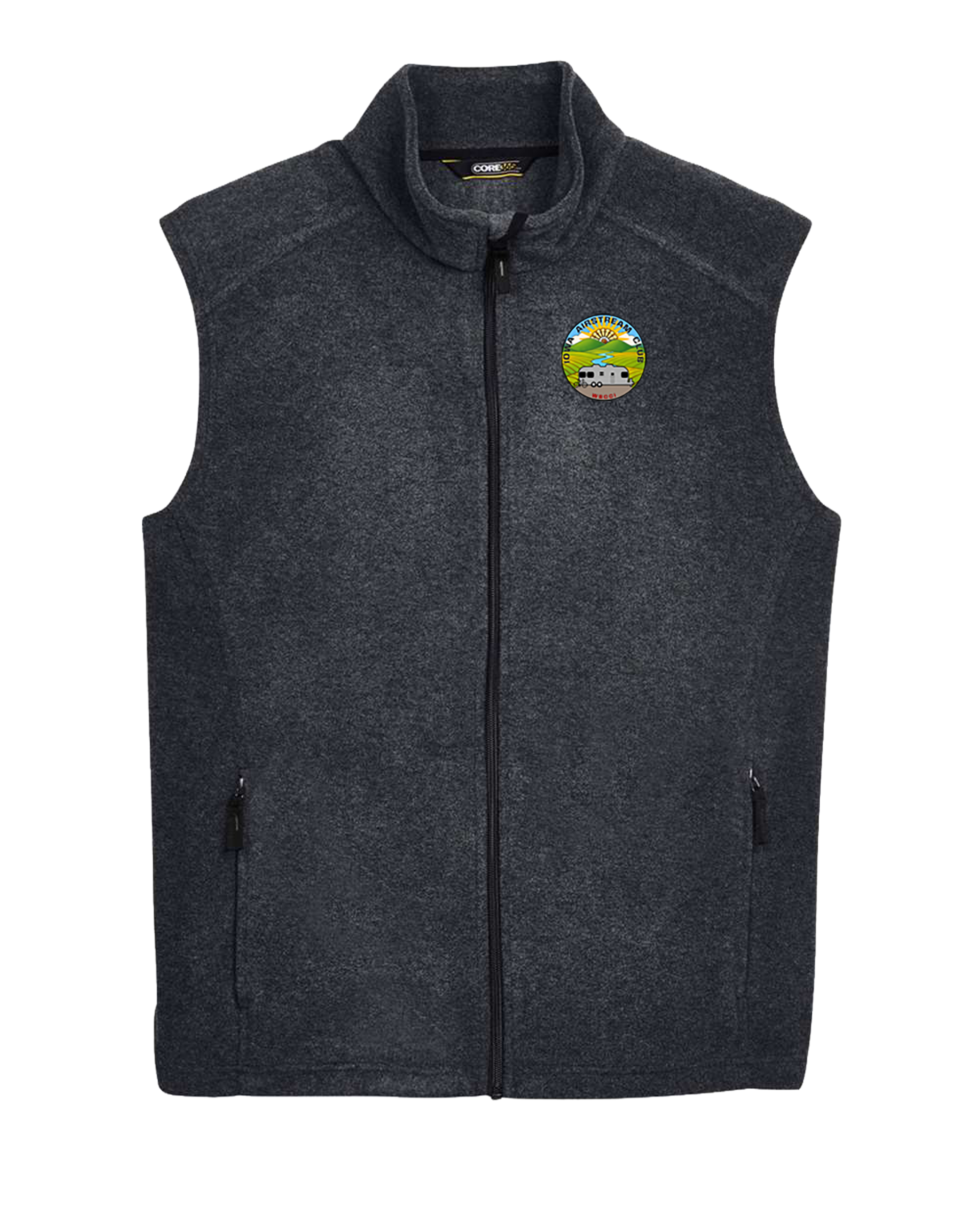 "IOWA AIRSTREAM CLUB" Core365 Men's Journey Fleece Vest - 88191