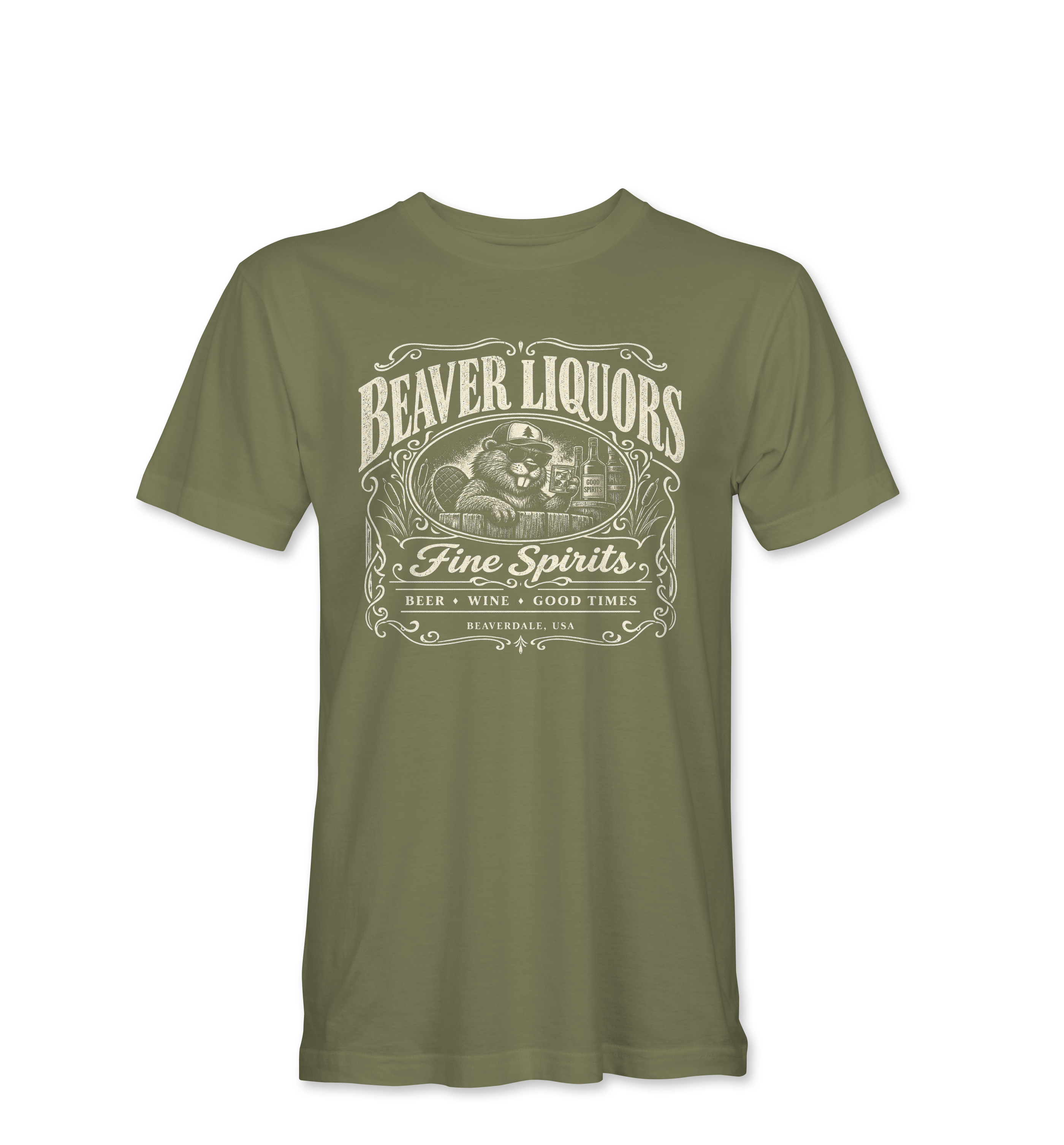 "BEAVER LIQUORS" Unisex Heather Softstyle T-Shirt