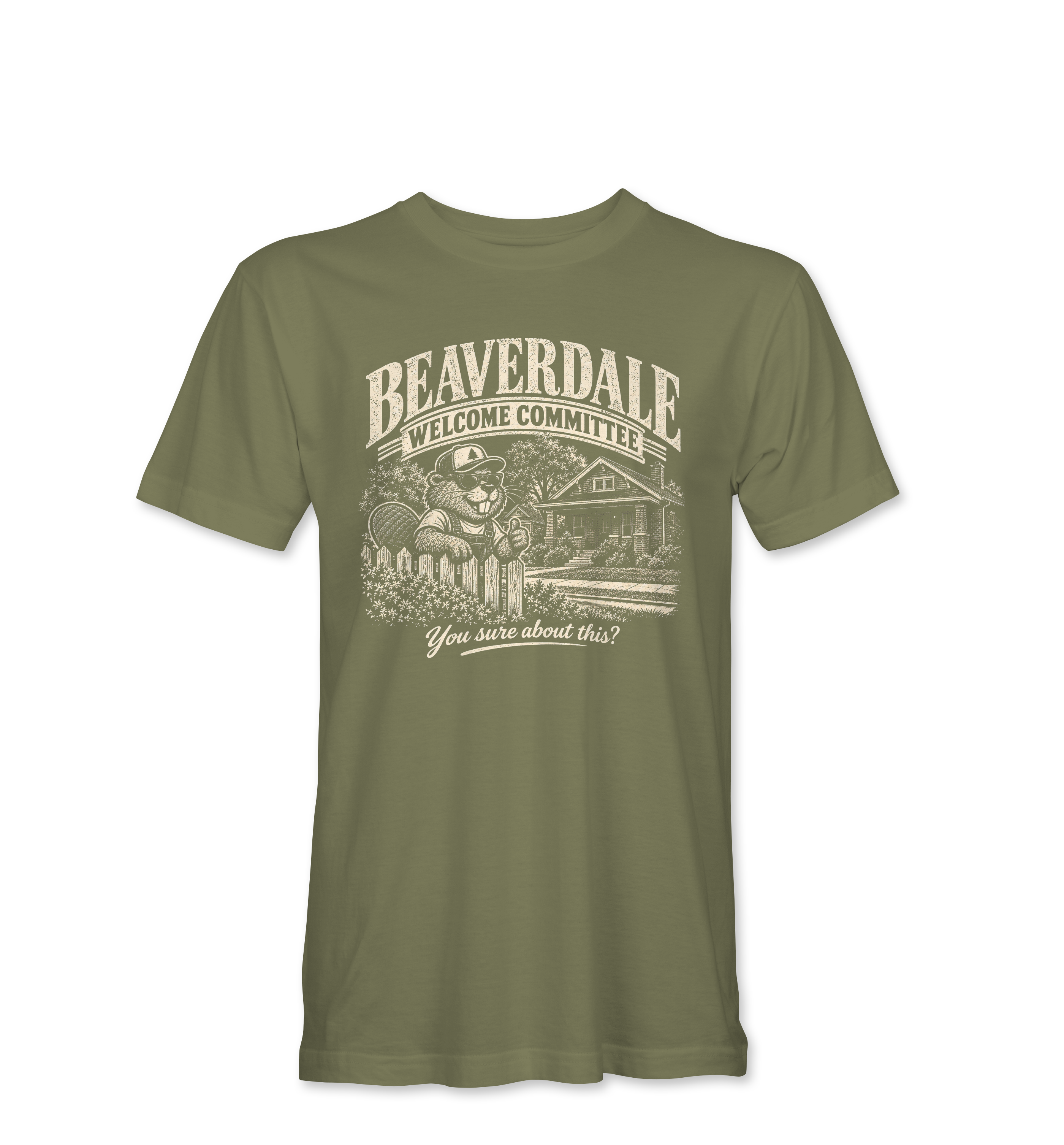 "BEAVERDALE WELCOME COMMITTEE" Unisex Heather Softstyle T-Shirt