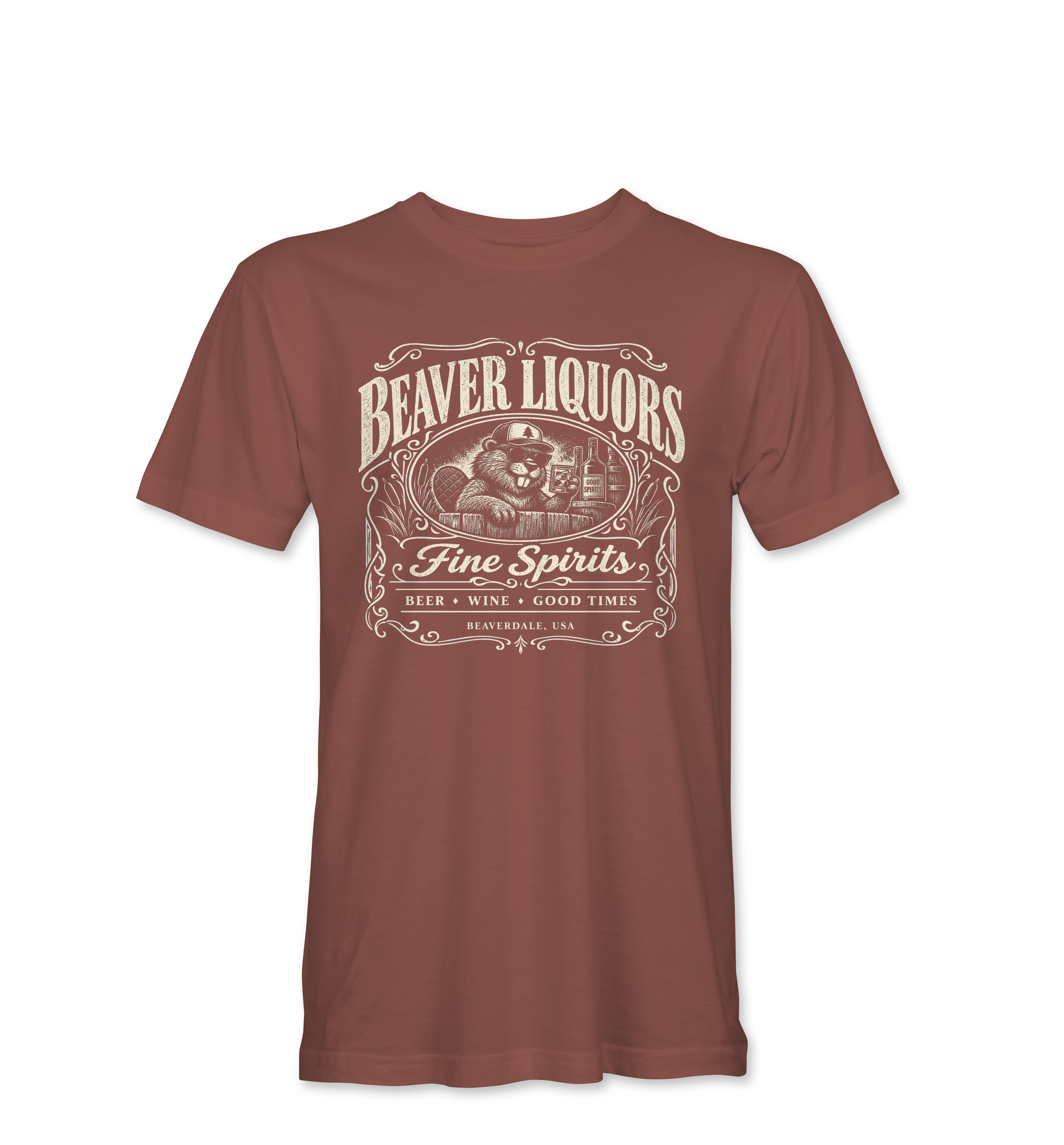 "BEAVER LIQUORS" Unisex Heather Softstyle T-Shirt