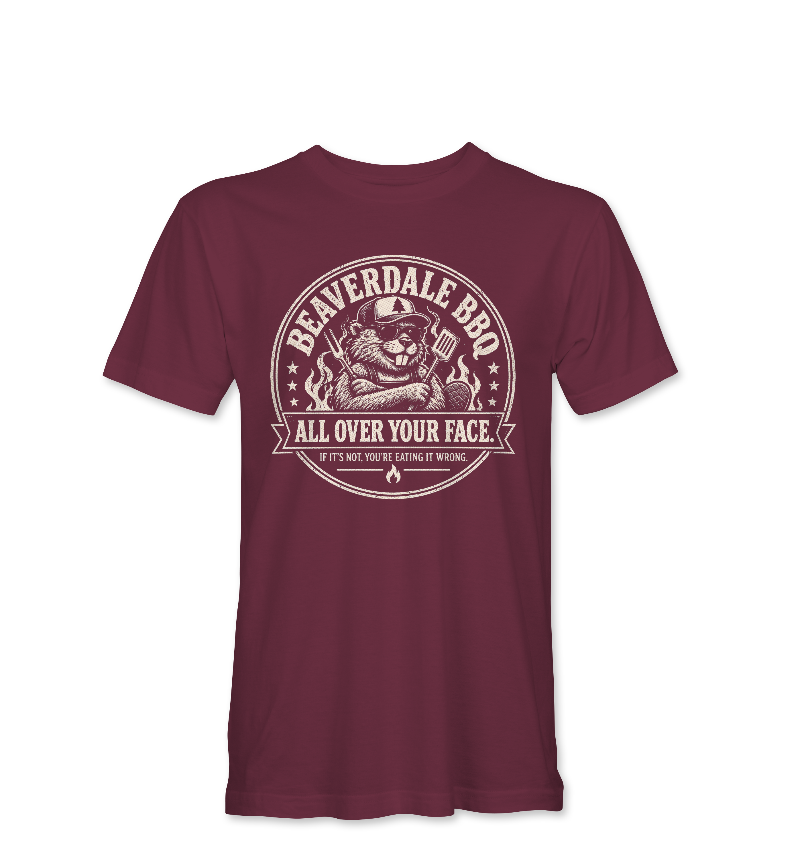 "BEAVERDALE BBQ" Unisex Heather Softstyle T-Shirt
