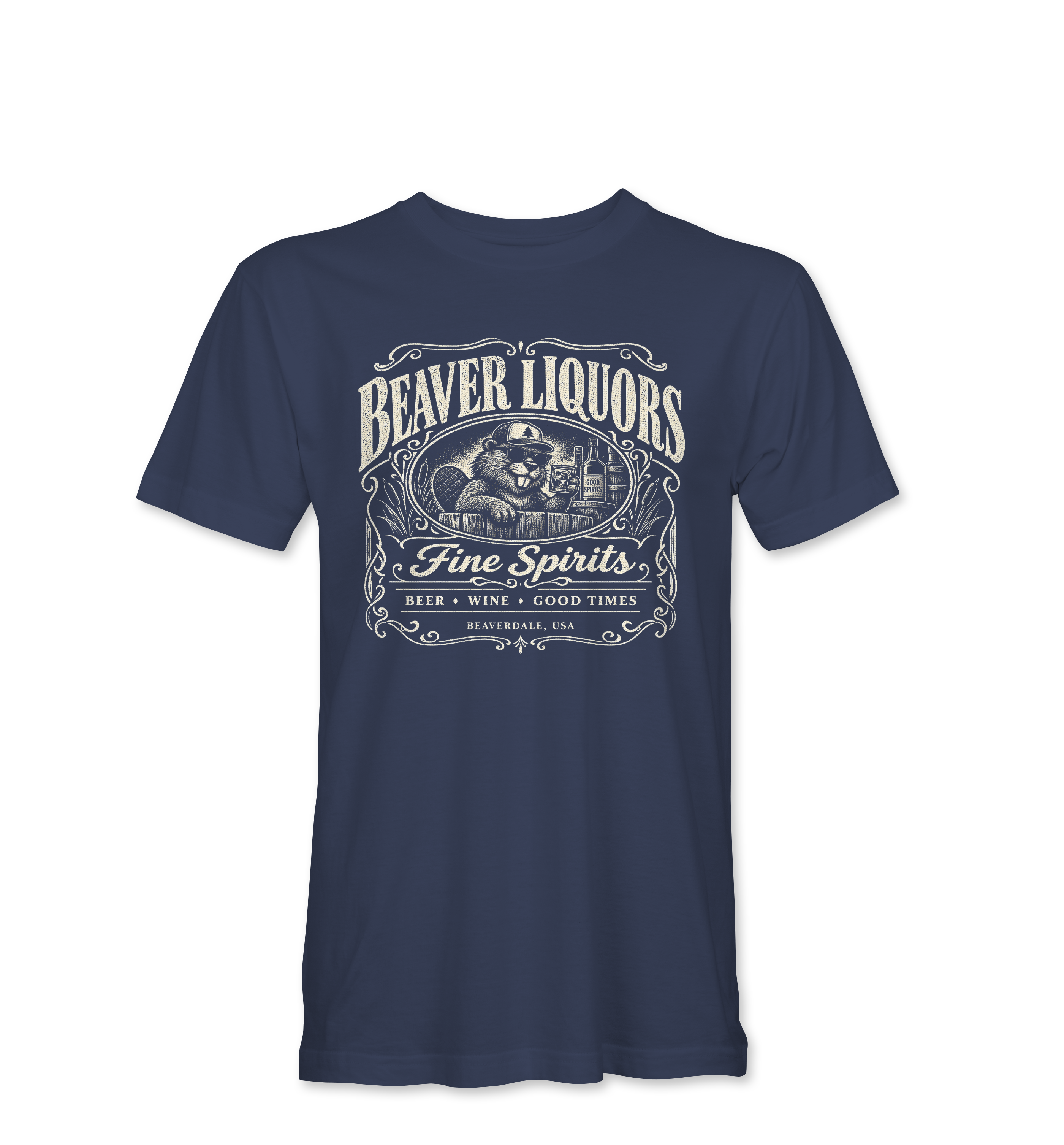 "BEAVER LIQUORS" Unisex Heather Softstyle T-Shirt
