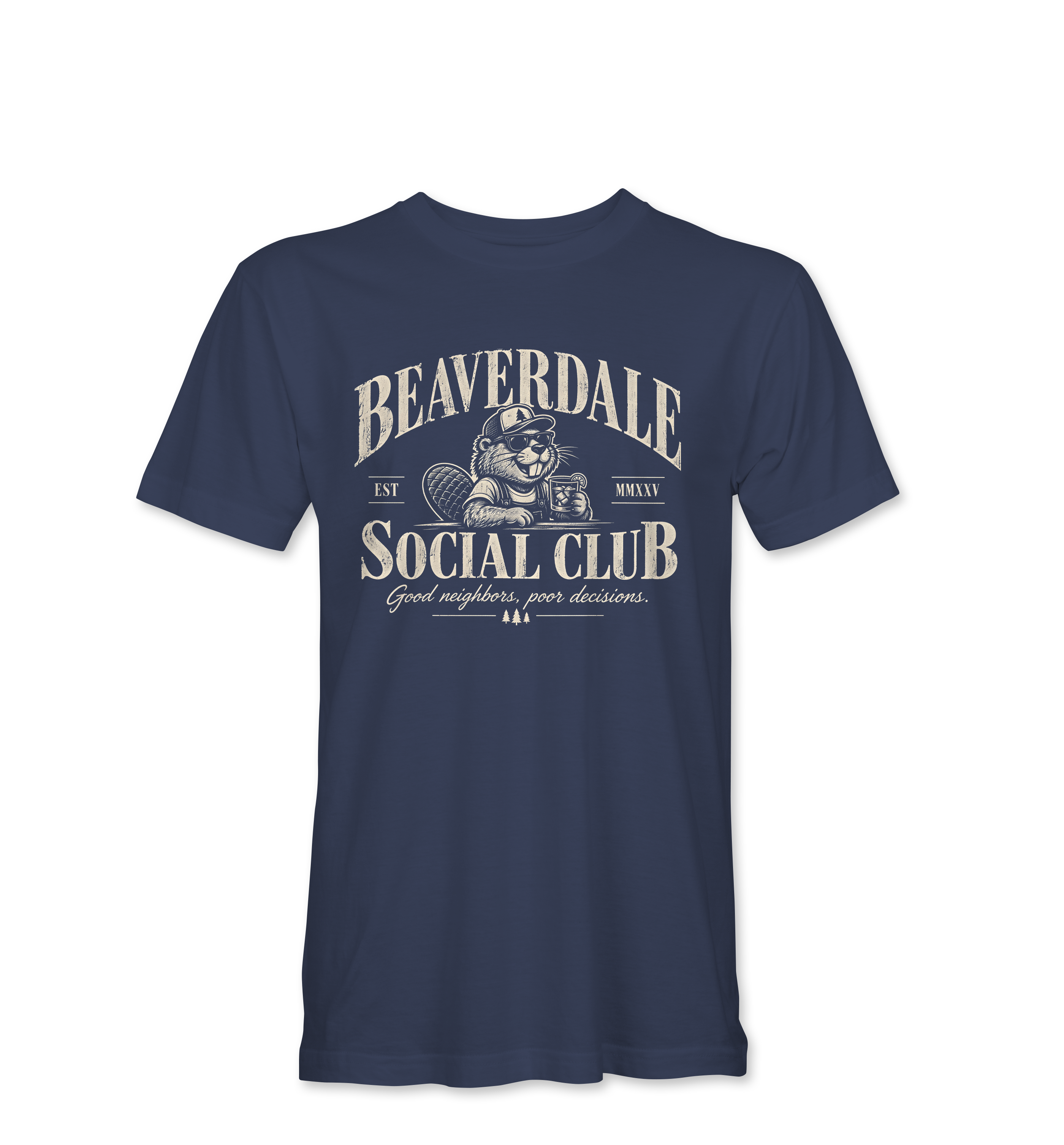 "BEAVERDALE SOCIAL CLUB" Unisex Heather Softstyle T-Shirt