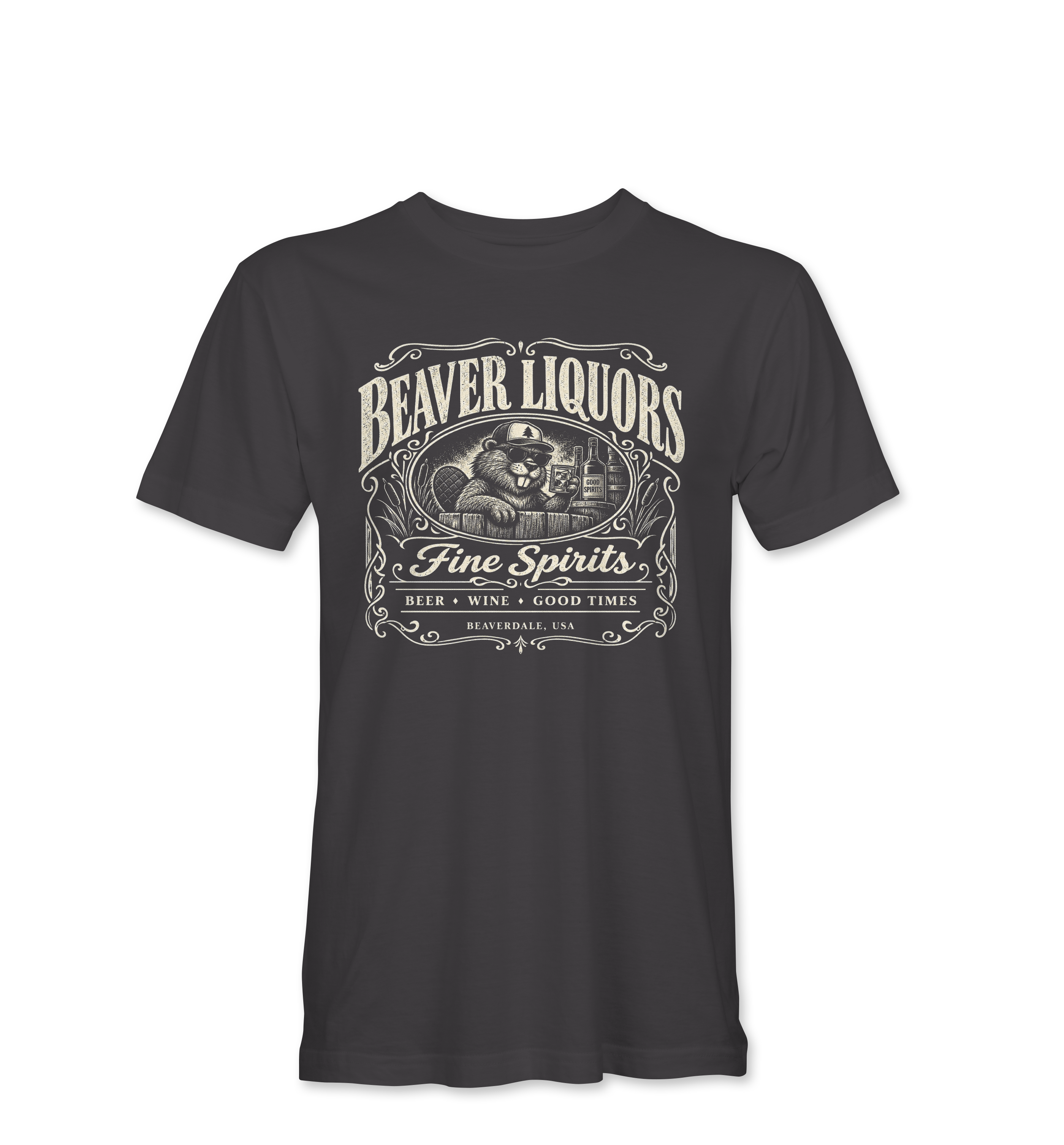 "BEAVER LIQUORS" Unisex Heather Softstyle T-Shirt