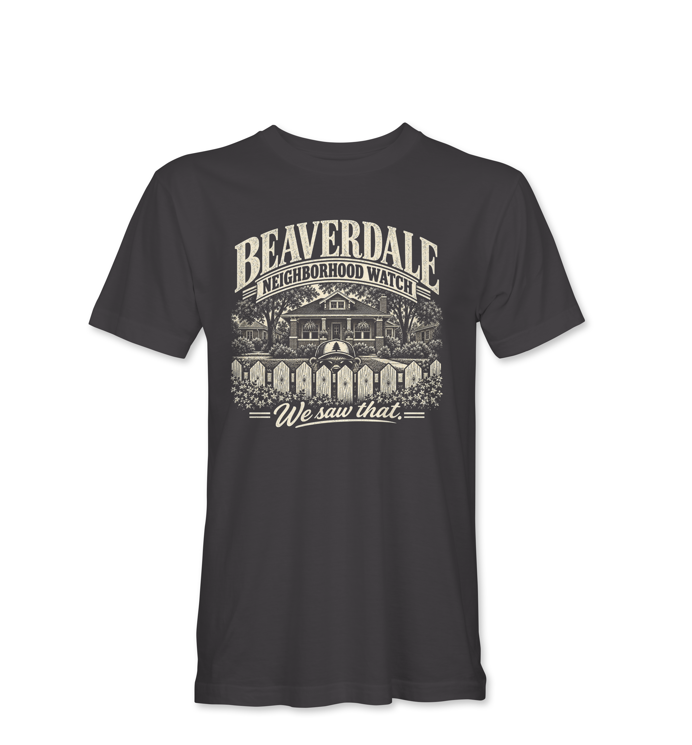 "BEAVERDALE NEIGHBORHOOD WATCH" Unisex Heather Softstyle T-Shirt