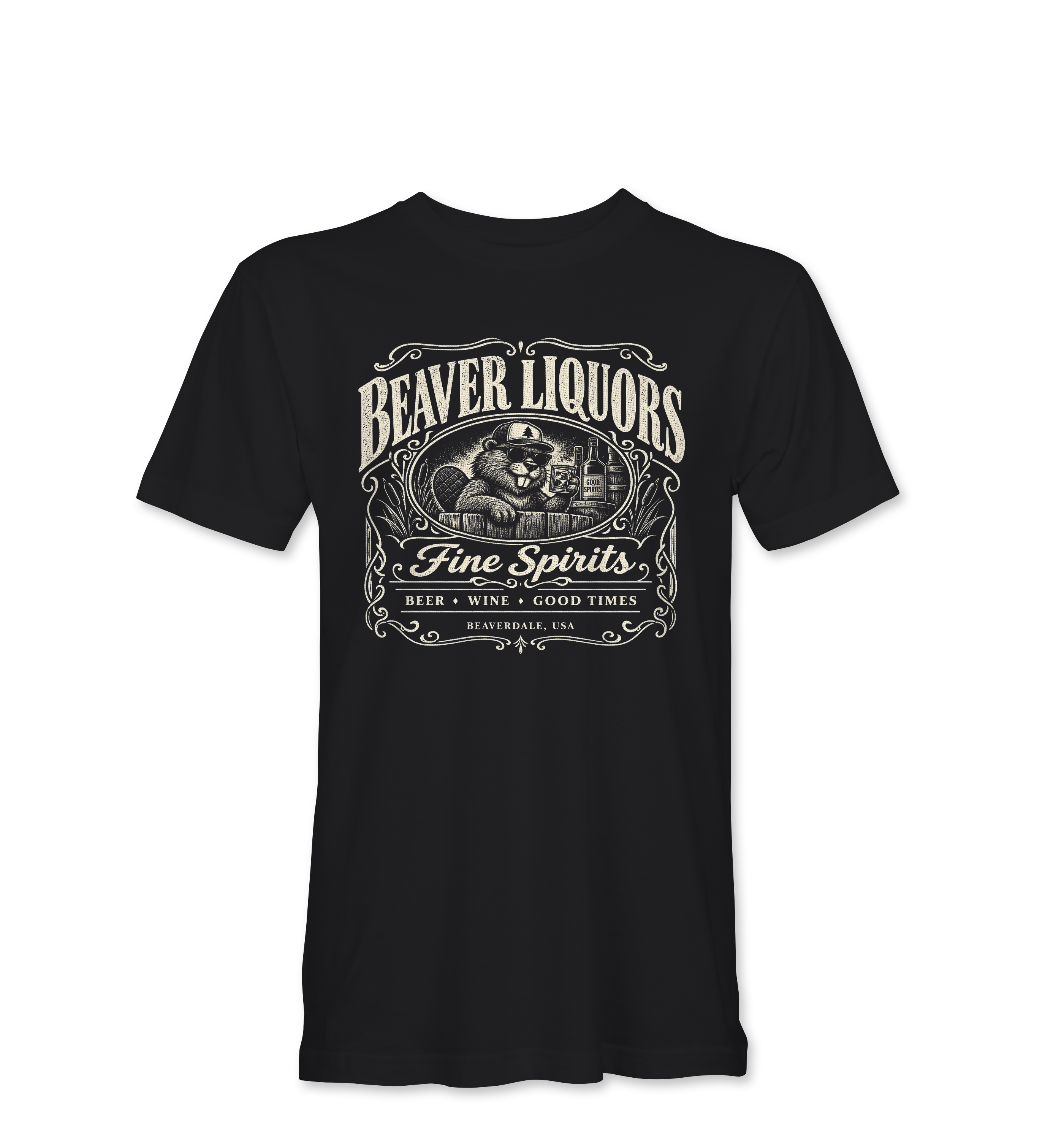 "BEAVER LIQUORS" Unisex Heather Softstyle T-Shirt
