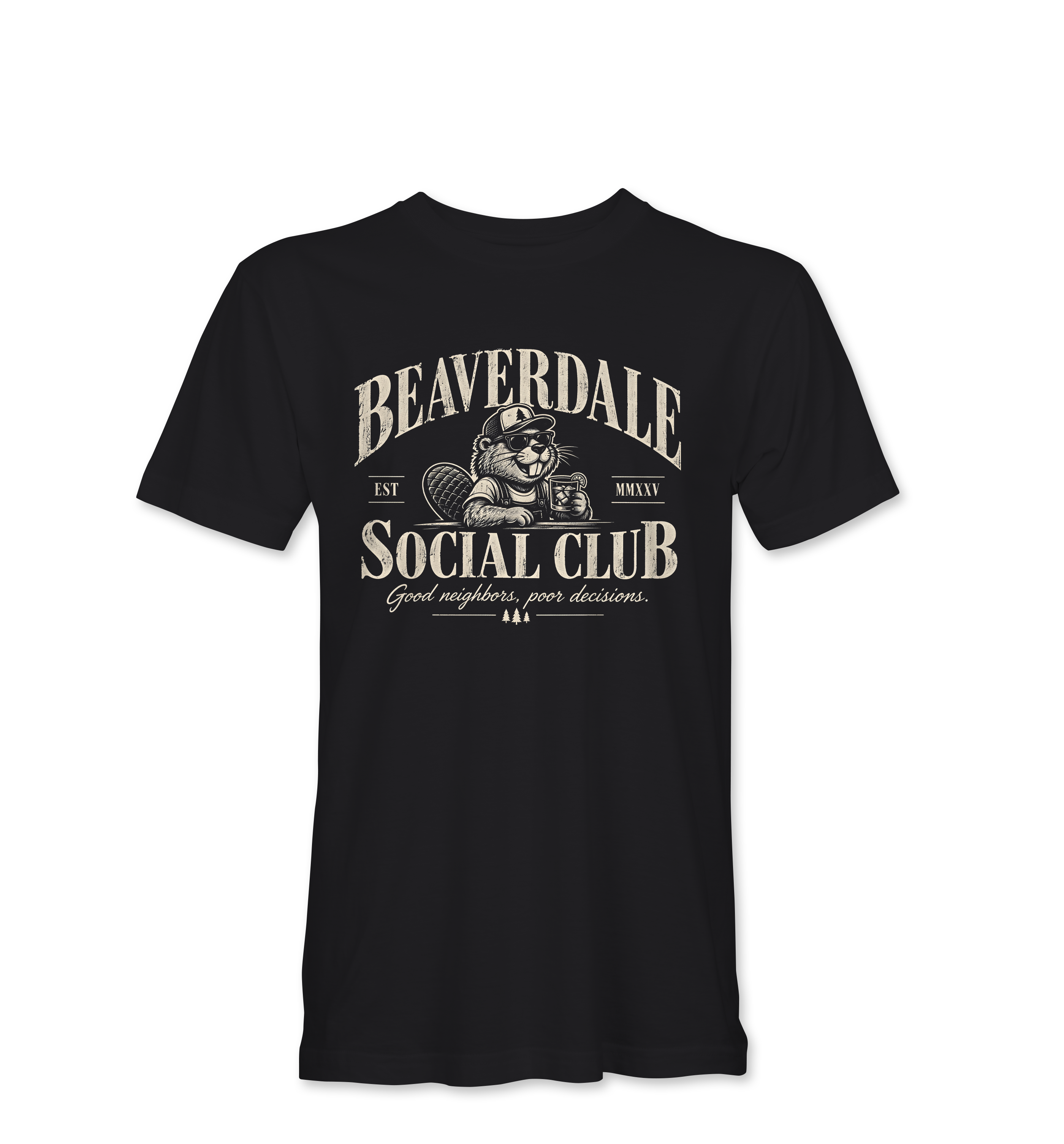 "BEAVERDALE SOCIAL CLUB" Unisex Heather Softstyle T-Shirt