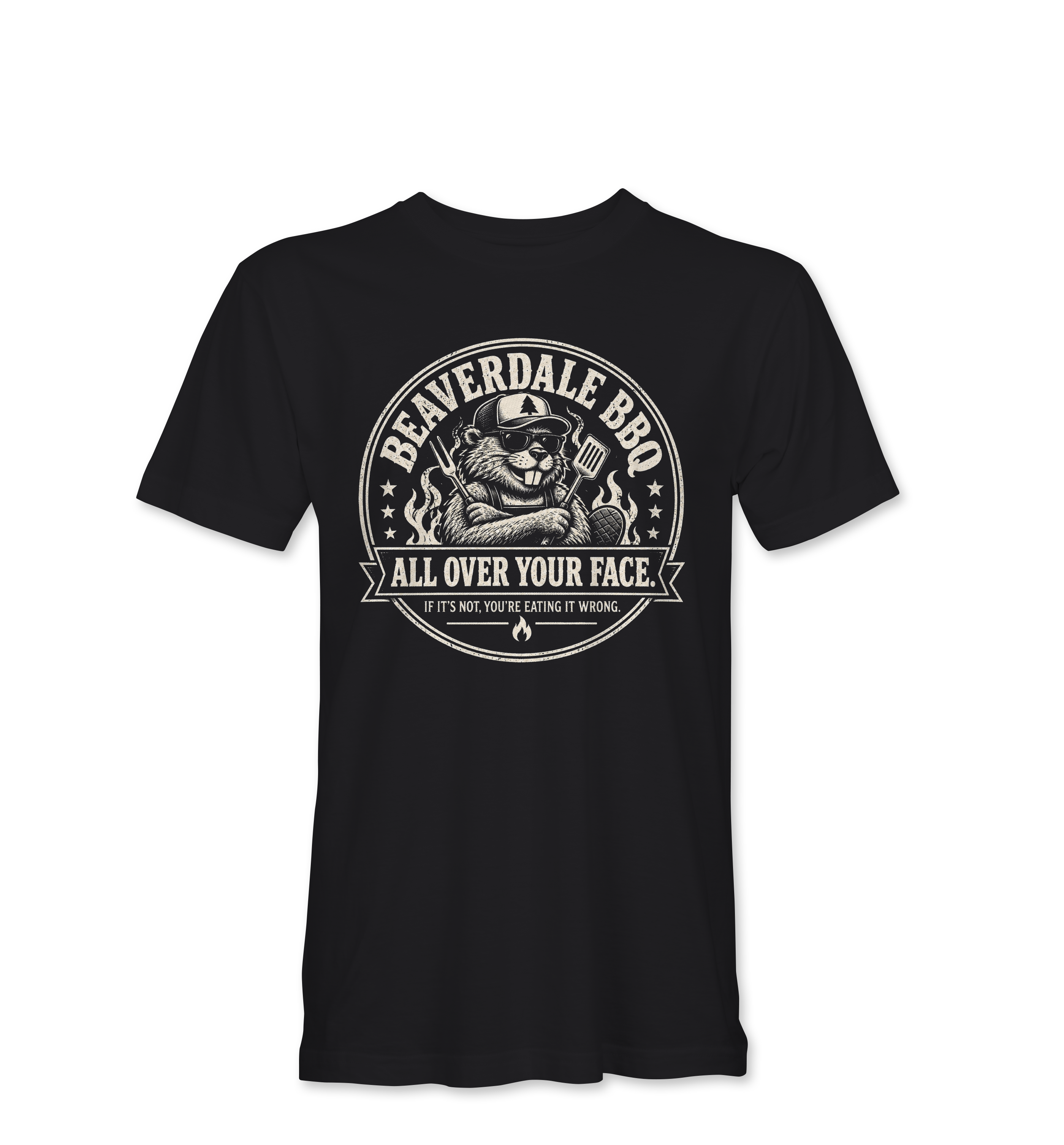 "BEAVERDALE BBQ" Unisex Heather Softstyle T-Shirt