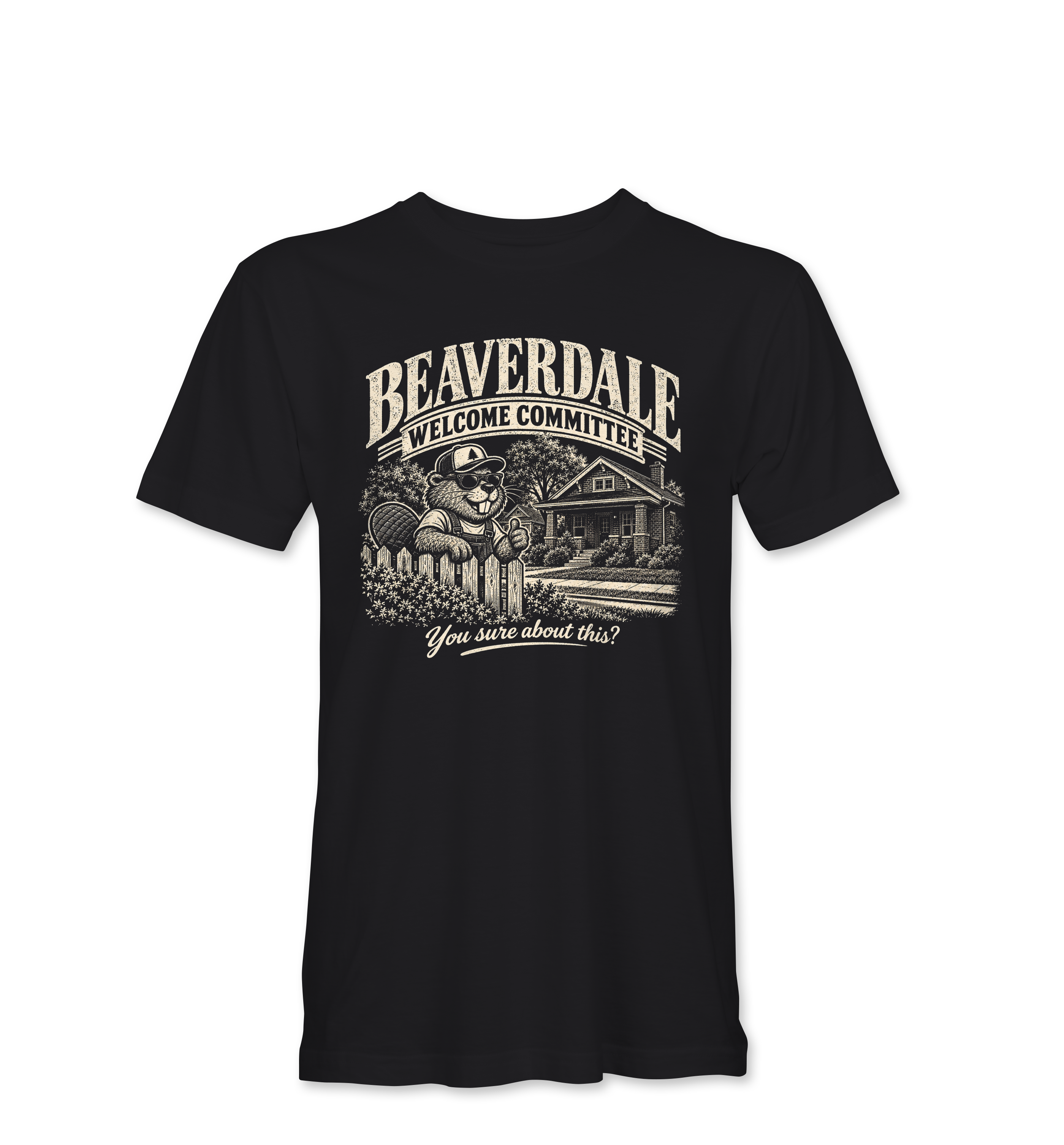 "BEAVERDALE WELCOME COMMITTEE" Unisex Heather Softstyle T-Shirt