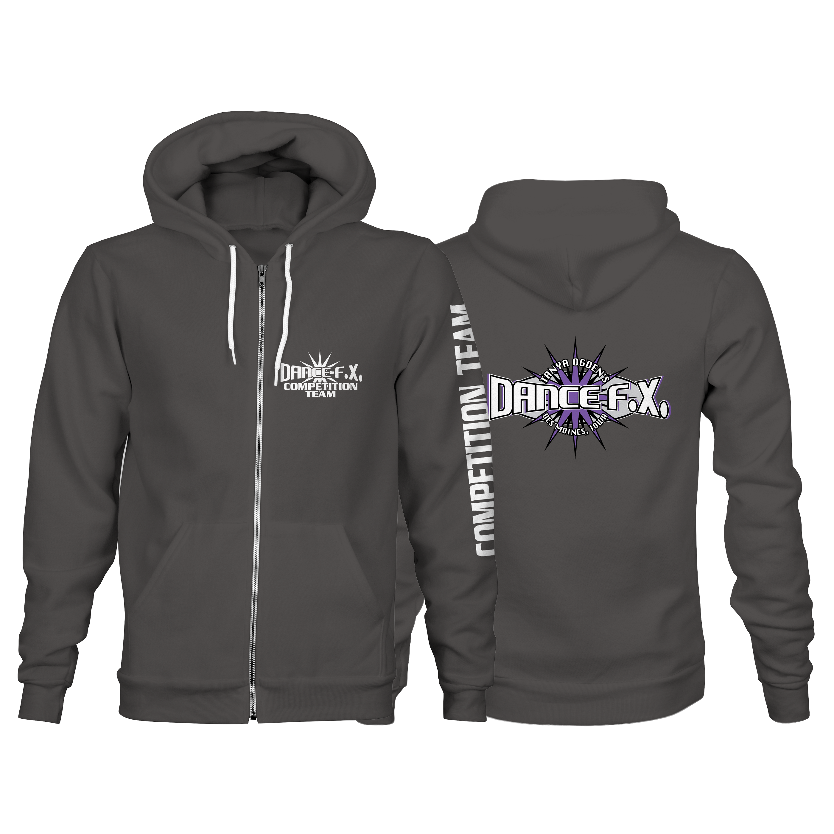 TANYA OGDEN "DANCE FX COMPETITION TEAM" Gildan Unisex Youth & Adult Heavy Blend™ Full-Zip Hooded Sweatshirt - 18600